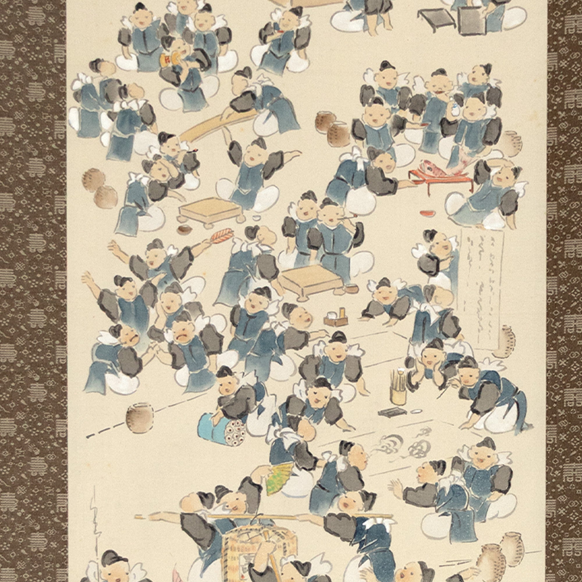 Pair of Scrolls Depicting Daikoku and Ebisu