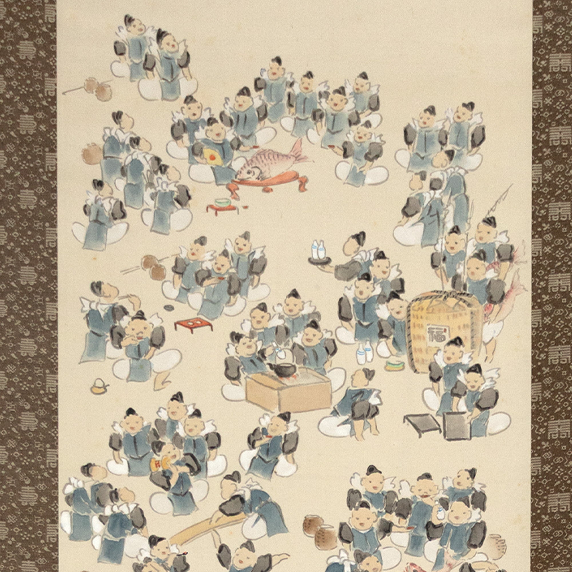 Pair of Scrolls Depicting Daikoku and Ebisu