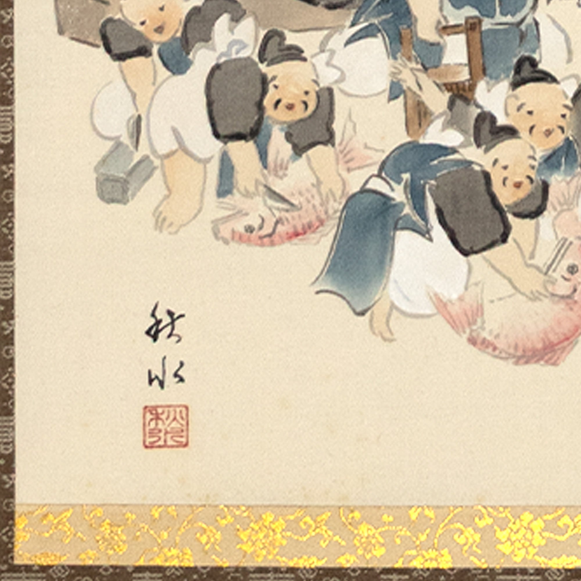 Pair of Scrolls Depicting Daikoku and Ebisu