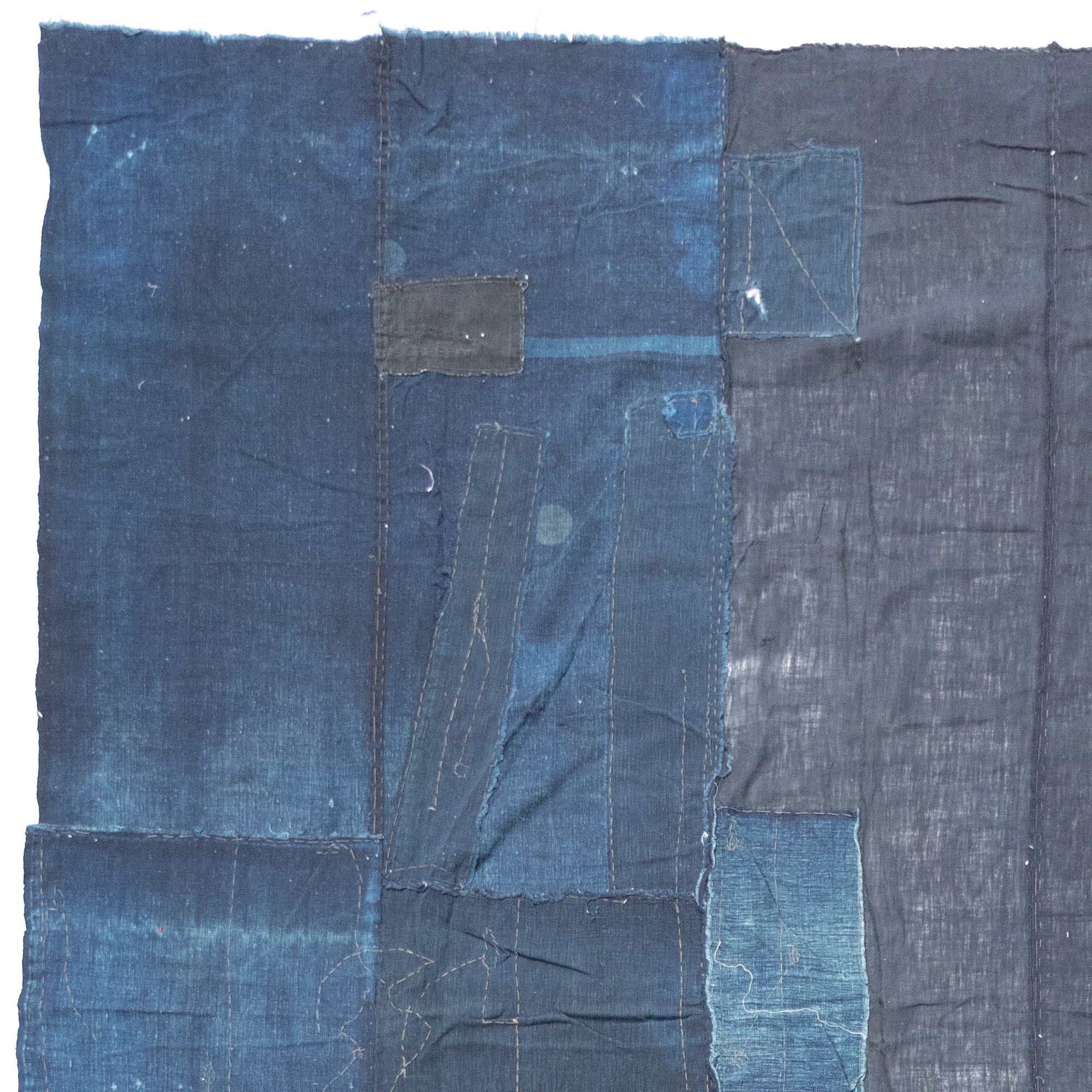 Boro 5 Panel Sheet | Japanese Indigo