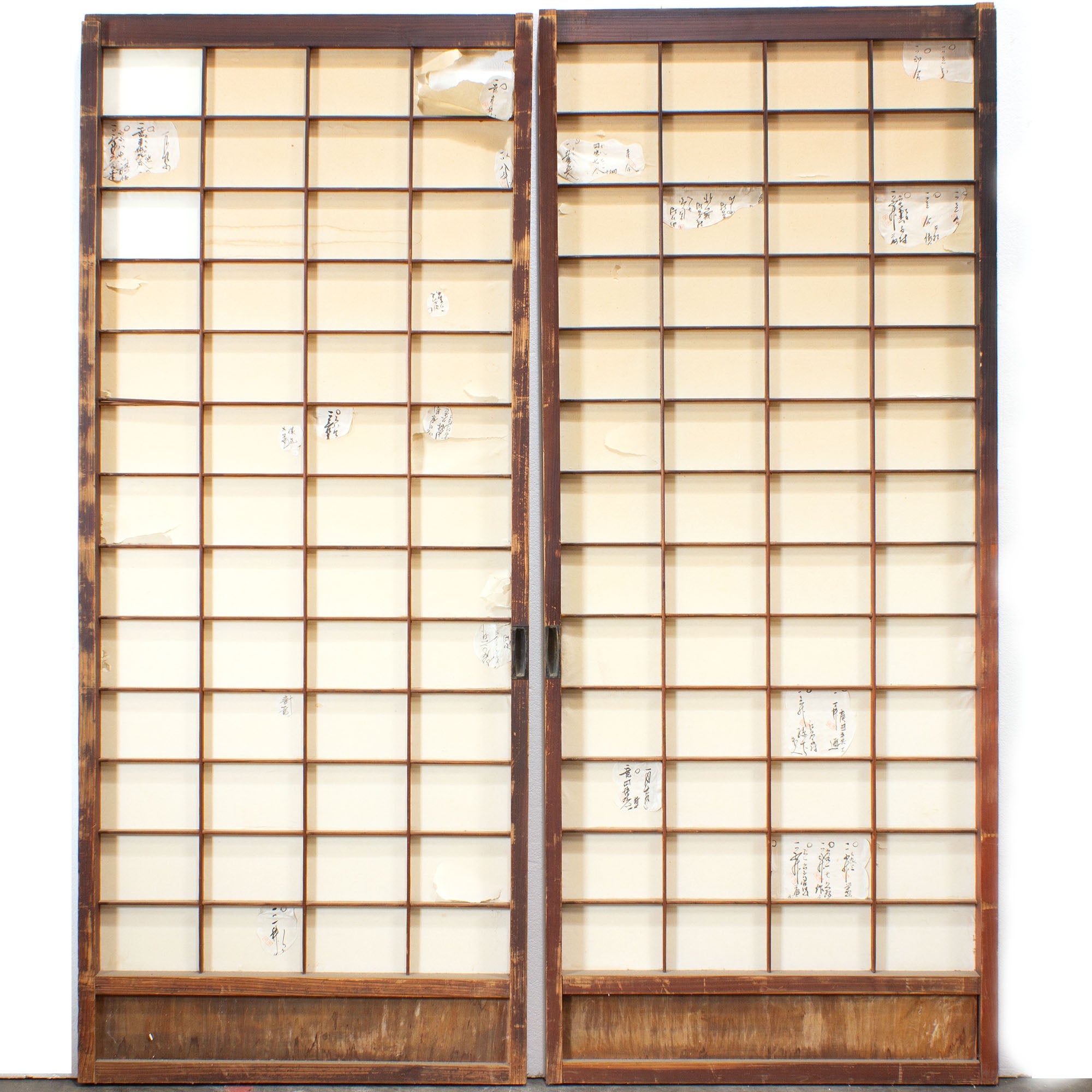 Pair Sugi Shoji | Cedar Japanese Doors | Architectural Decor