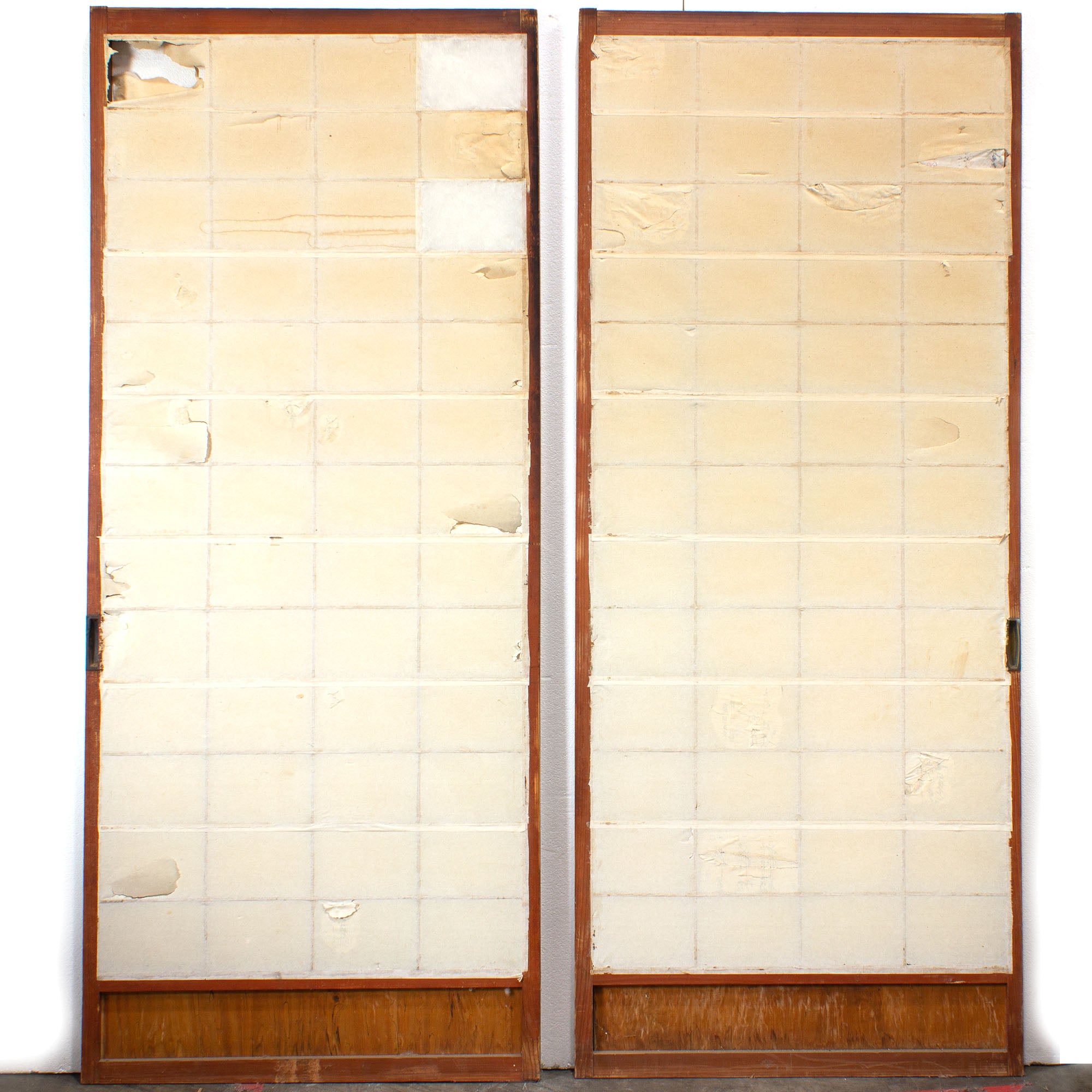 Pair Sugi Shoji | Cedar Japanese Doors | Architectural Decor