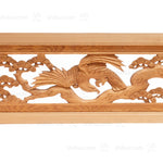 Carved Hawk and Pine Ranma | Japanese Transom Screen