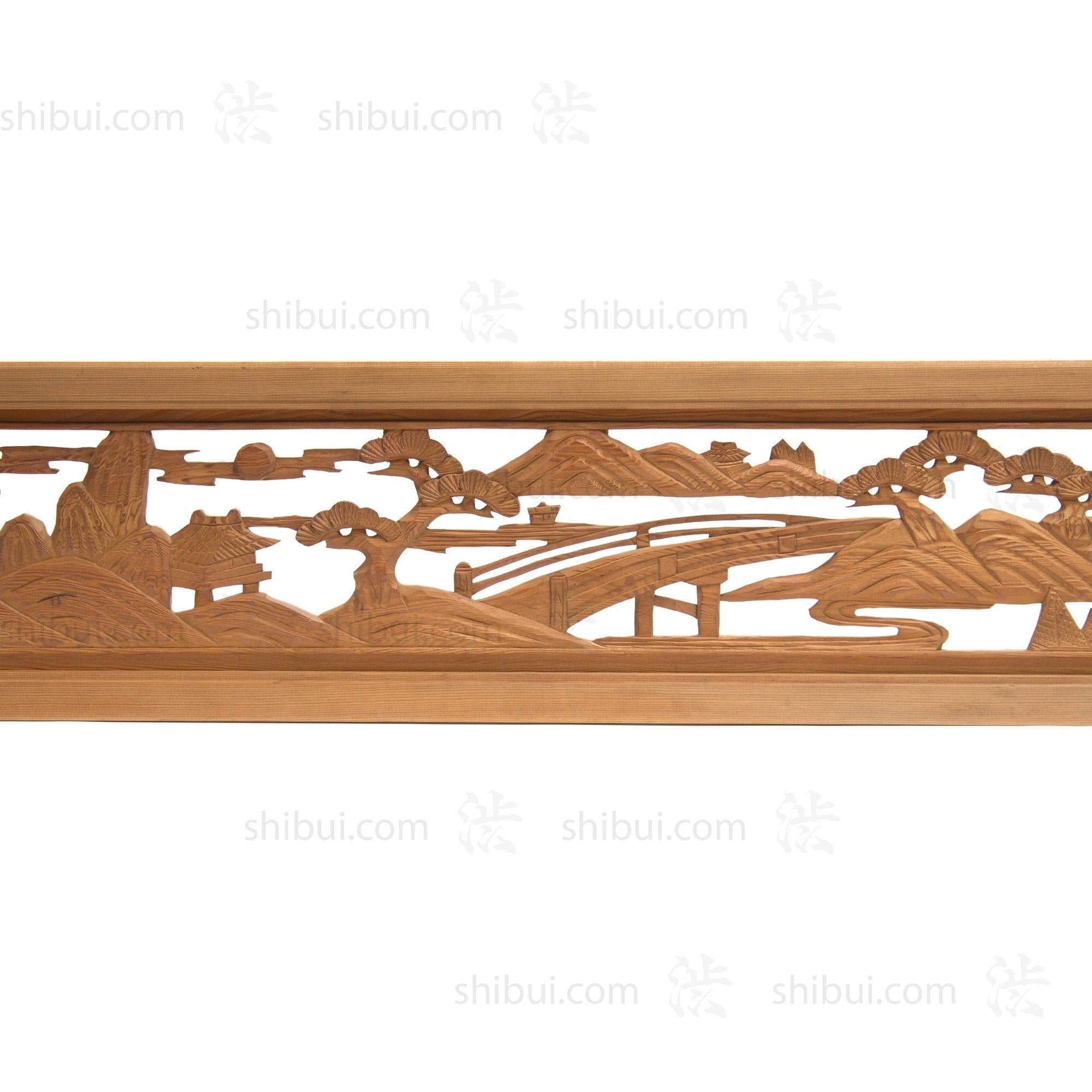 Carved Ranma | Japanese Transom Screen |  Japanese Architectural Decor