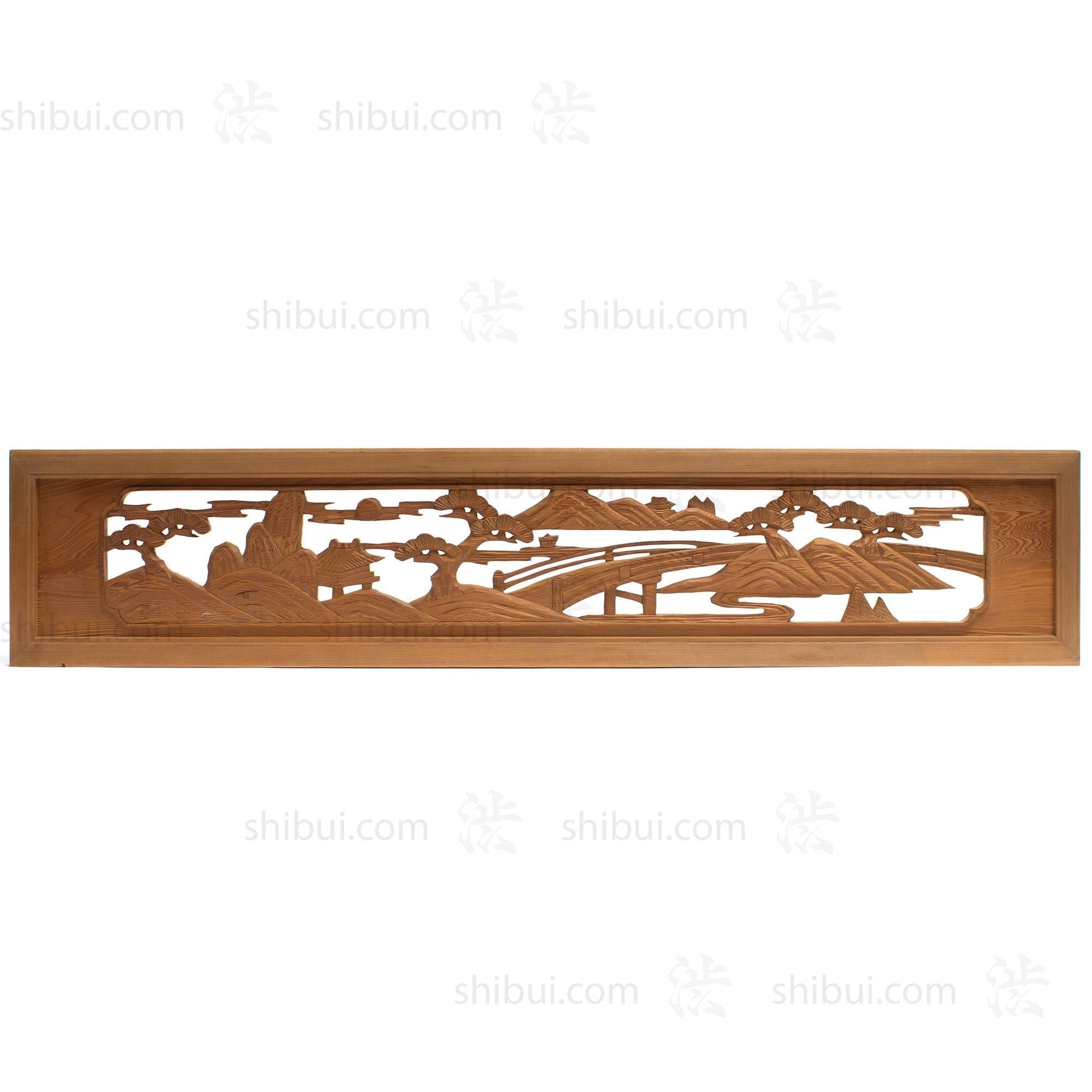 Carved Ranma | Japanese Transom Screen |  Japanese Architectural Decor