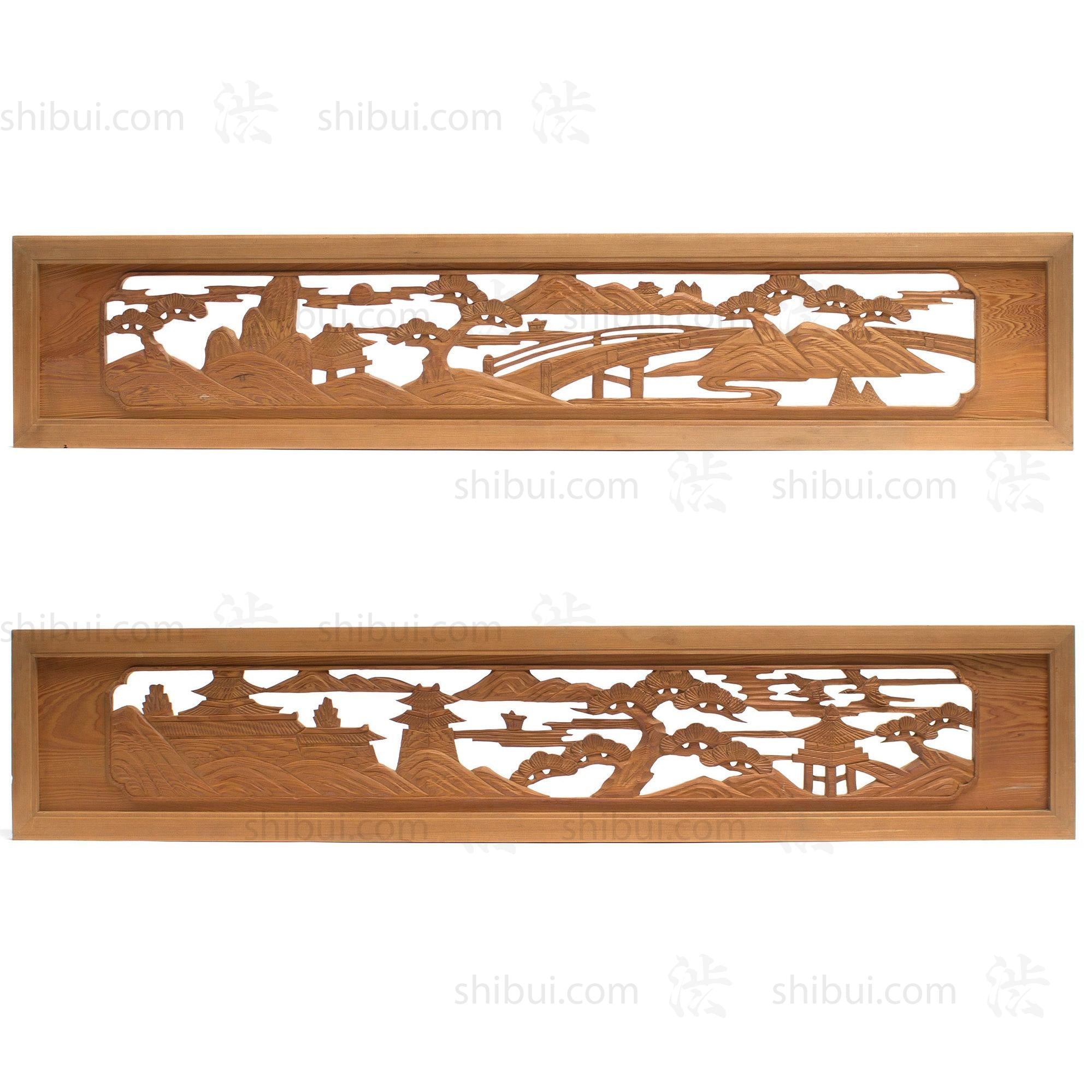 Carved Ranma | Japanese Transom Screen |  Japanese Architectural Decor