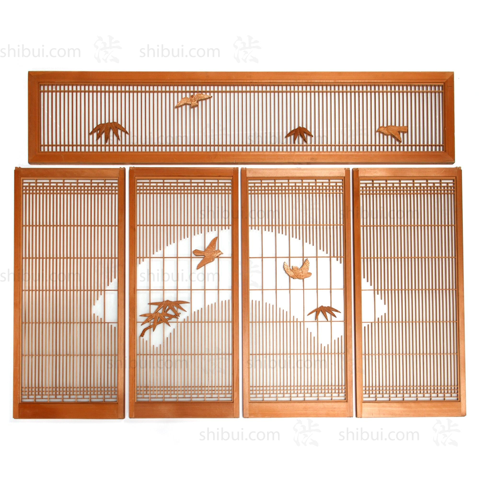 Shoin Window Set | Japanese Glass Window| Japanese Architectural Decor