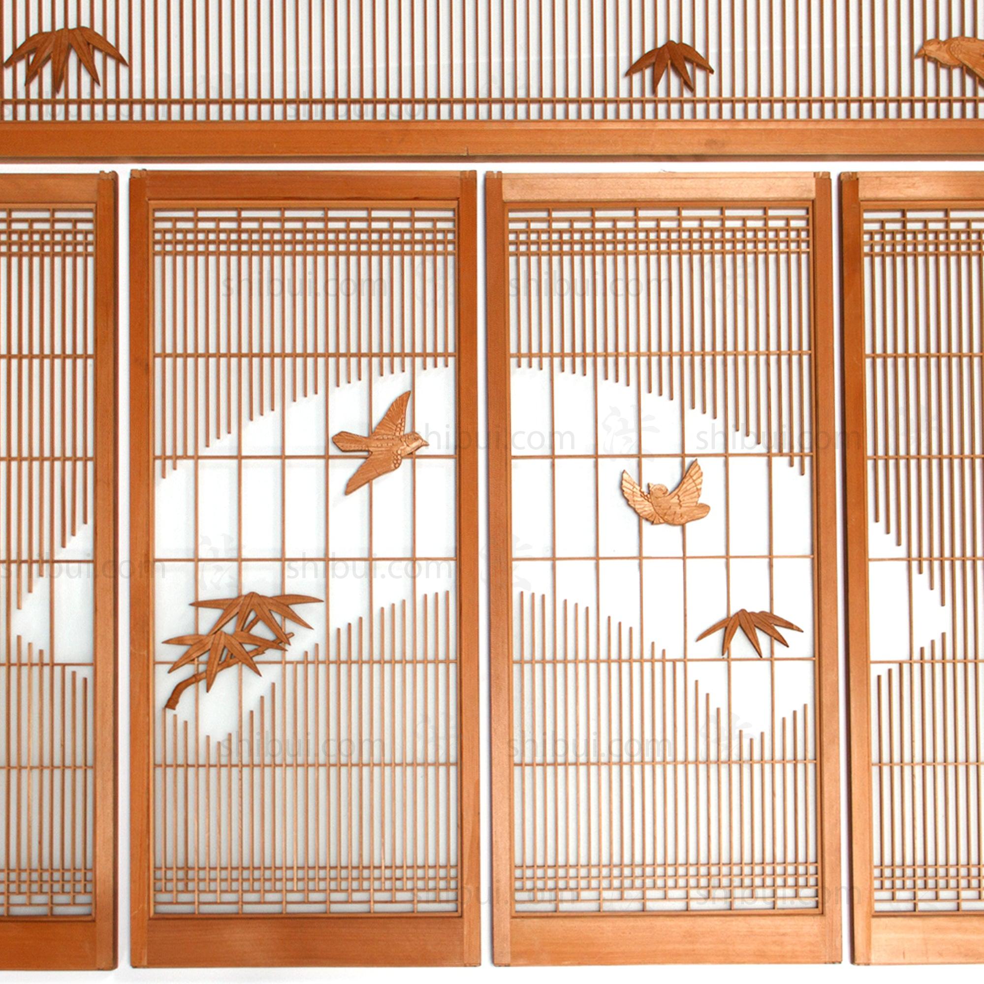 Shoin Window Set | Japanese Glass Window| Japanese Architectural Decor