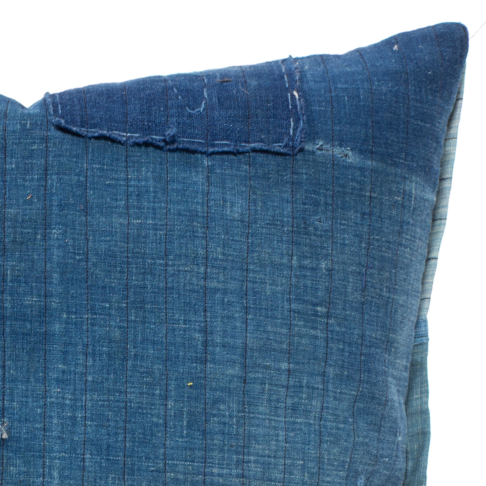 Vintage Japanese Indigo Cotton Patchwork Pillow