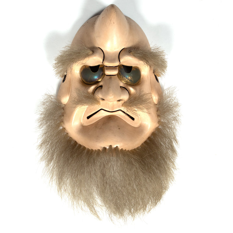 Antique Omoikane-no-Mikoto Mask | Japanese Noh Mask