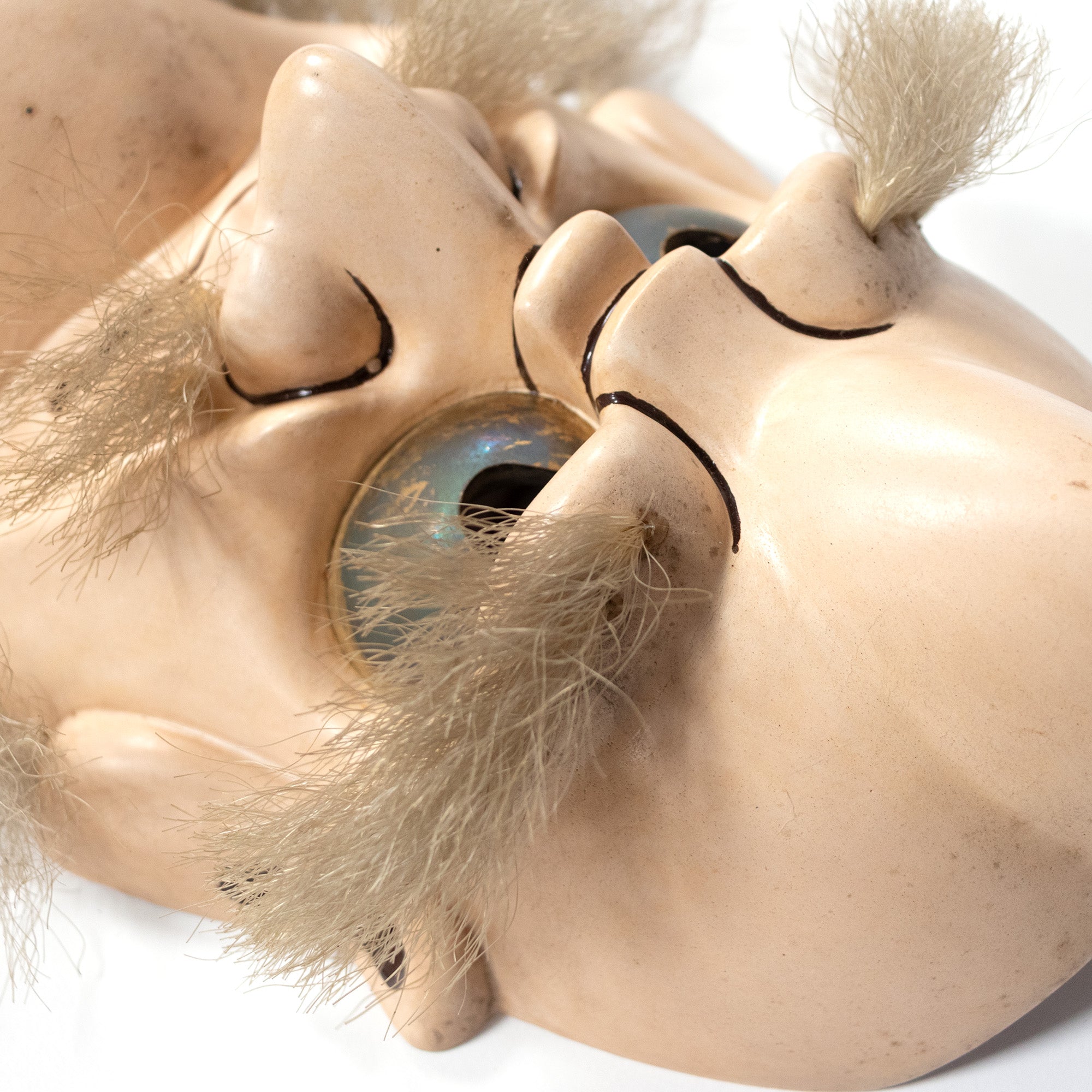 Antique Omoikane-no-Mikoto Mask | Japanese Noh Mask