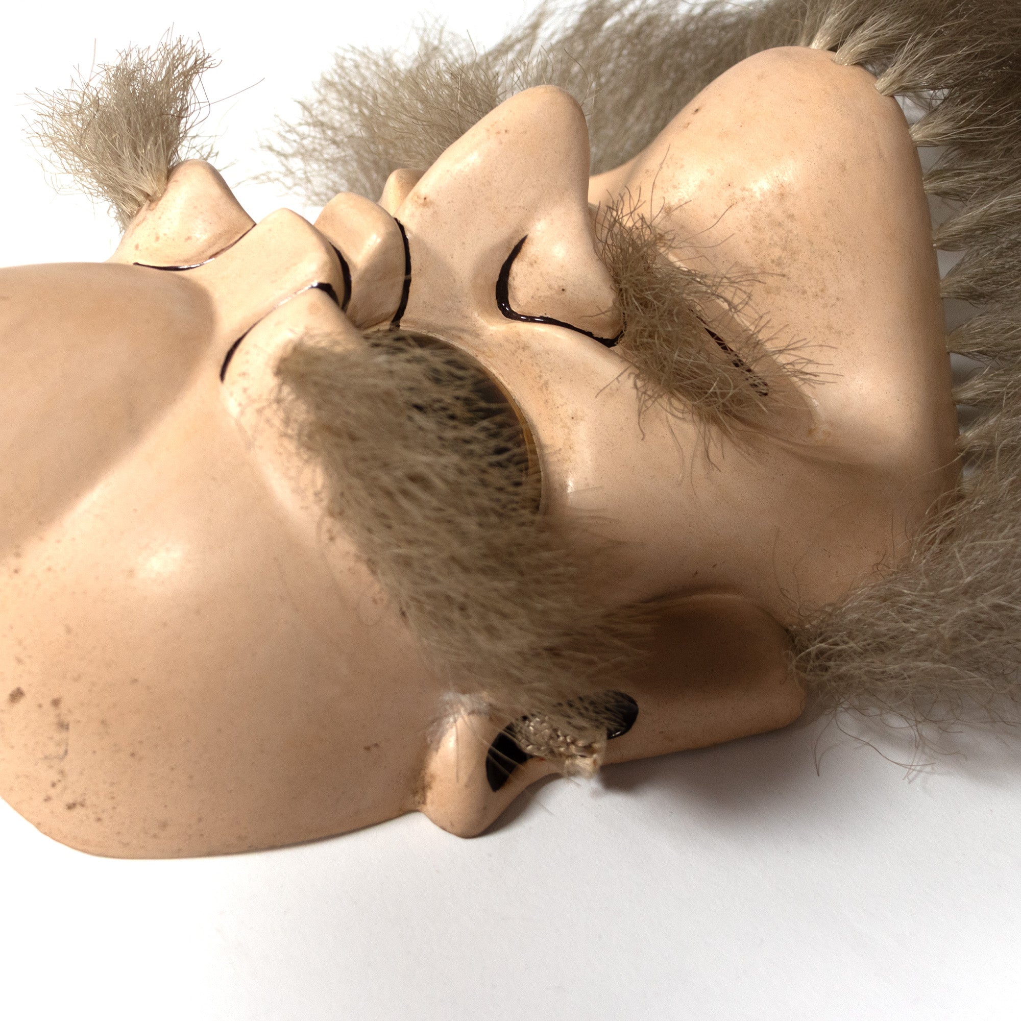 Antique Omoikane-no-Mikoto Mask | Japanese Noh Mask