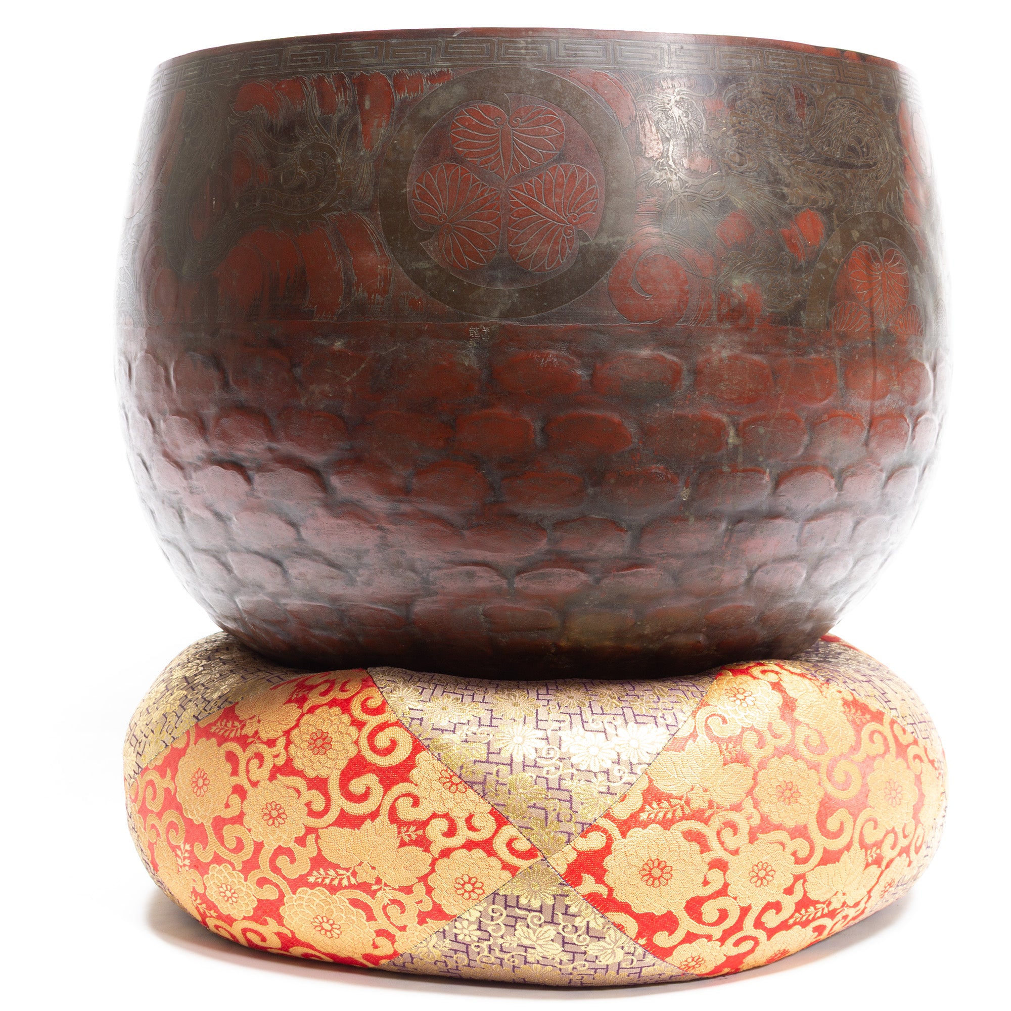 Large Edo Period Bronze Orin Buddhist Bell