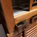 Mizuya Tansu from Kyoto | Japanese Antique Cabinet | ~4' Width, 2 Section