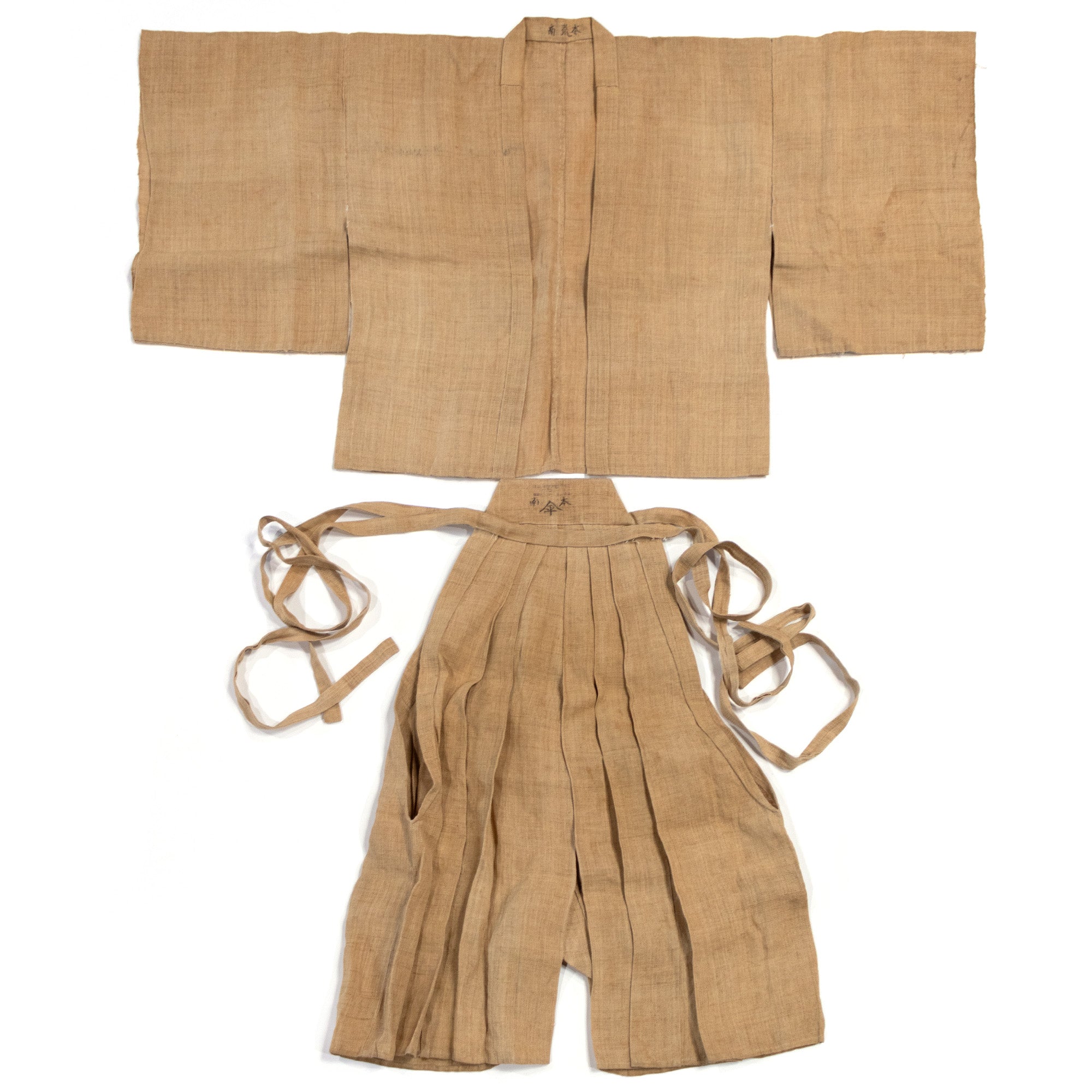 Antique Linen Haori and Hakama Set | Jacket