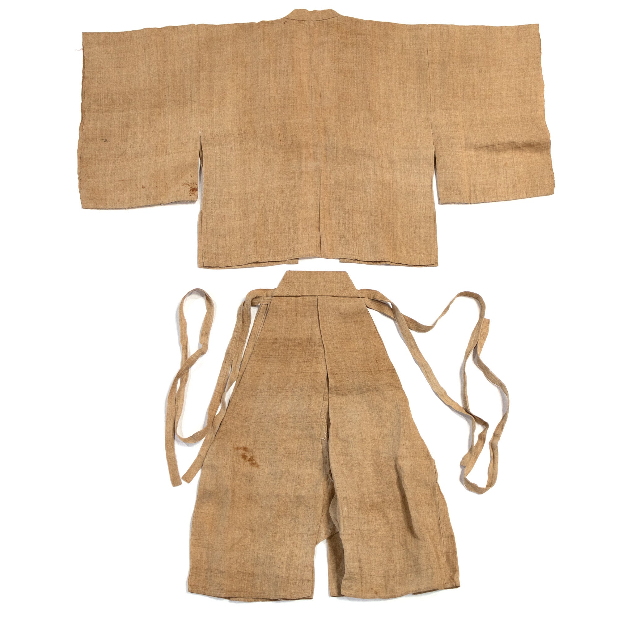 Antique Linen Haori and Hakama Set | Jacket