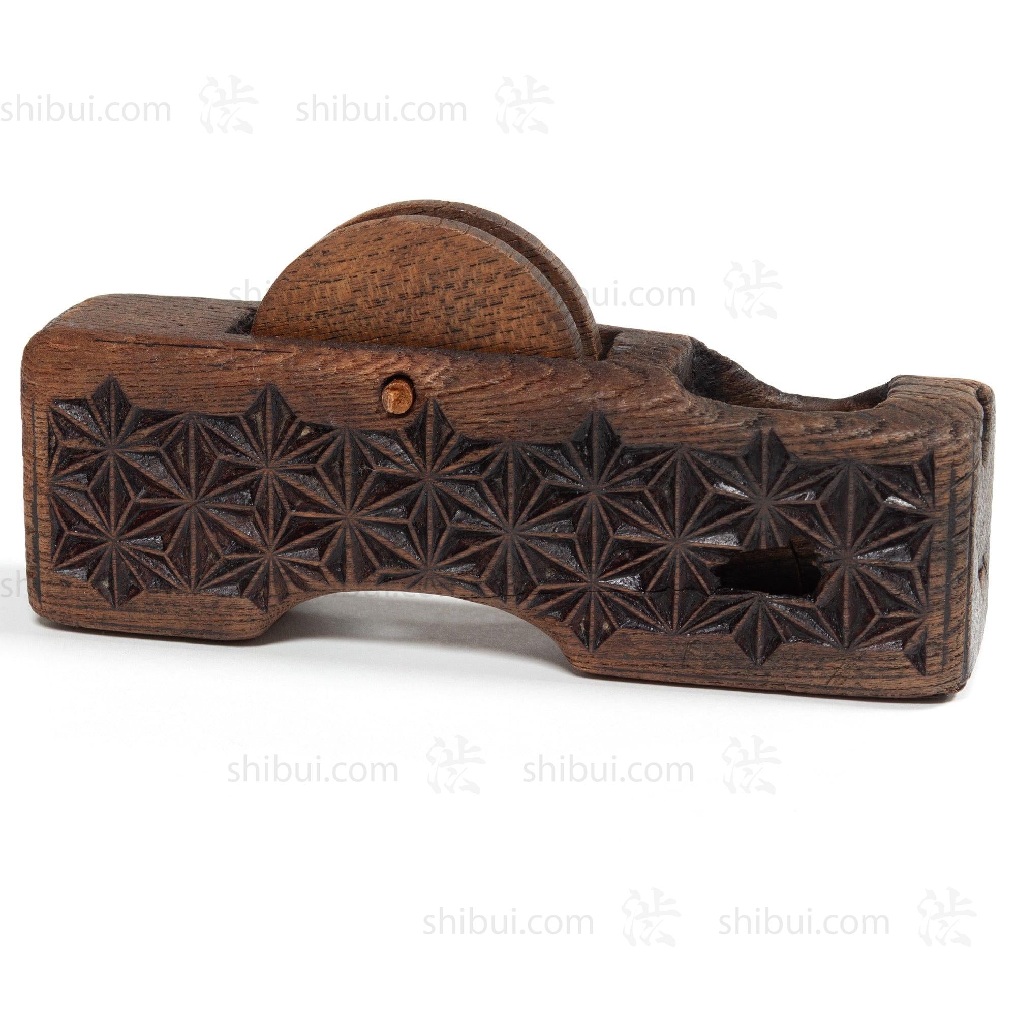 Sumitsubo Carpenters Ink Line With Asanoha Carved Design