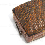 Japanese Antique Bamboo Woven Bento Basket