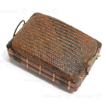 Japanese Antique Bamboo Woven Bento Basket