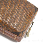 Japanese Antique Bamboo Woven Bento Basket