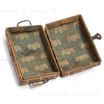 Japanese Antique Bamboo Woven Bento Basket