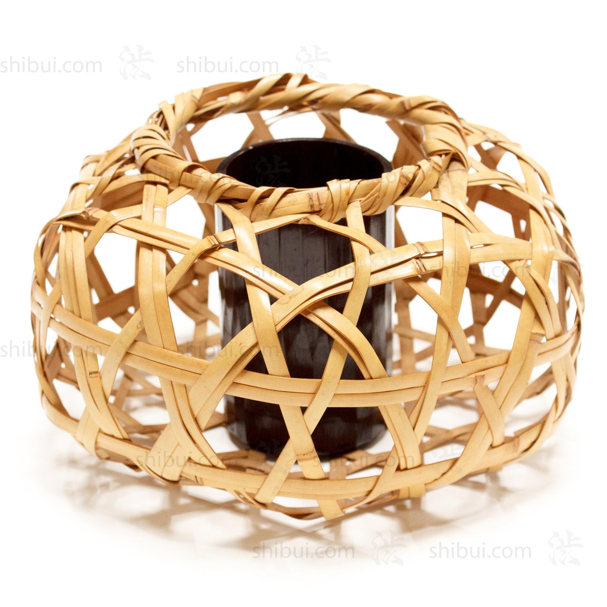 Woven Bamboo Basket by Tanabe Chikuunsai II