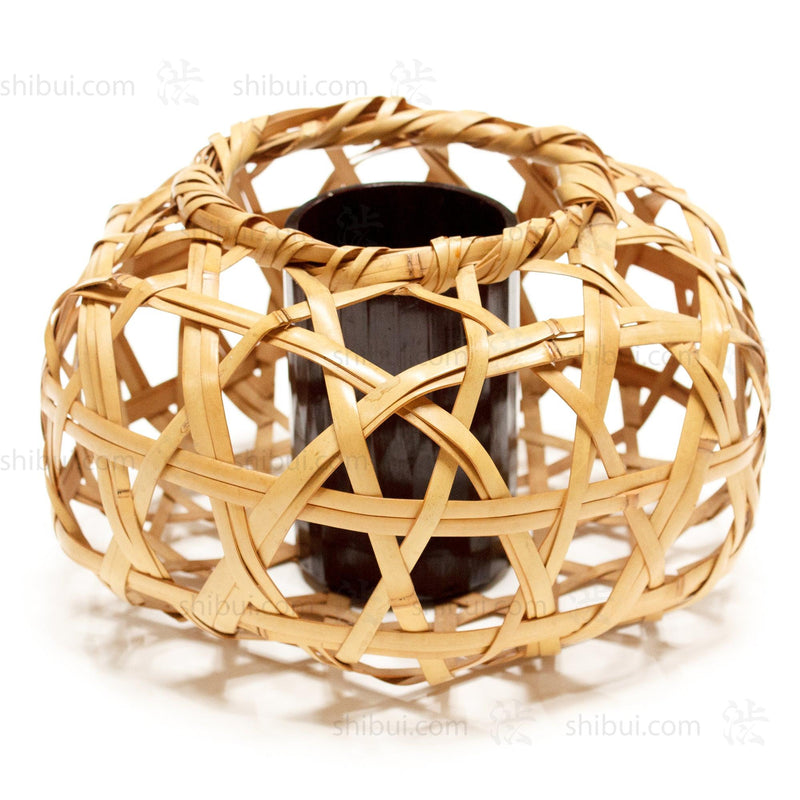 Woven Bamboo Basket by Tanabe Chikuunsai II