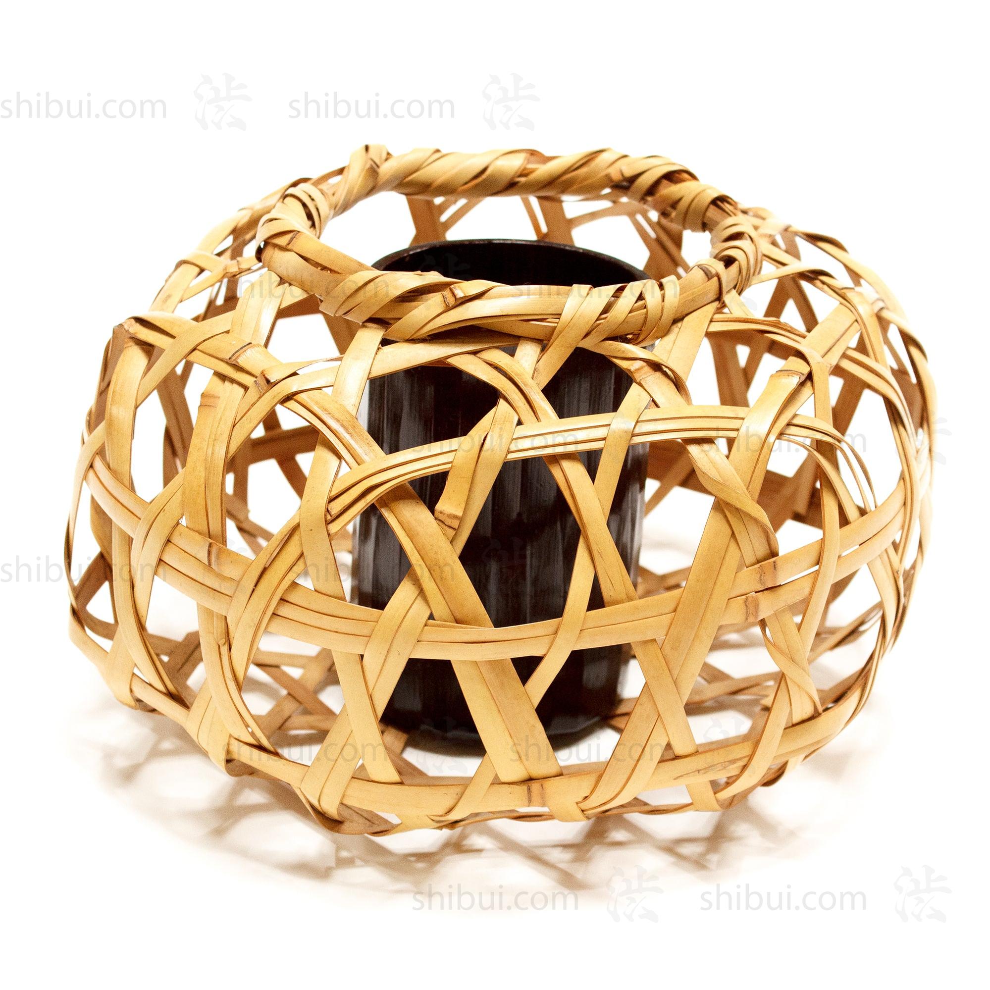 Woven Bamboo Basket by Tanabe Chikuunsai II