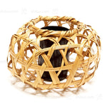 Woven Bamboo Basket by Tanabe Chikuunsai II