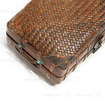 Japanese Antique Bamboo Woven Bento Basket