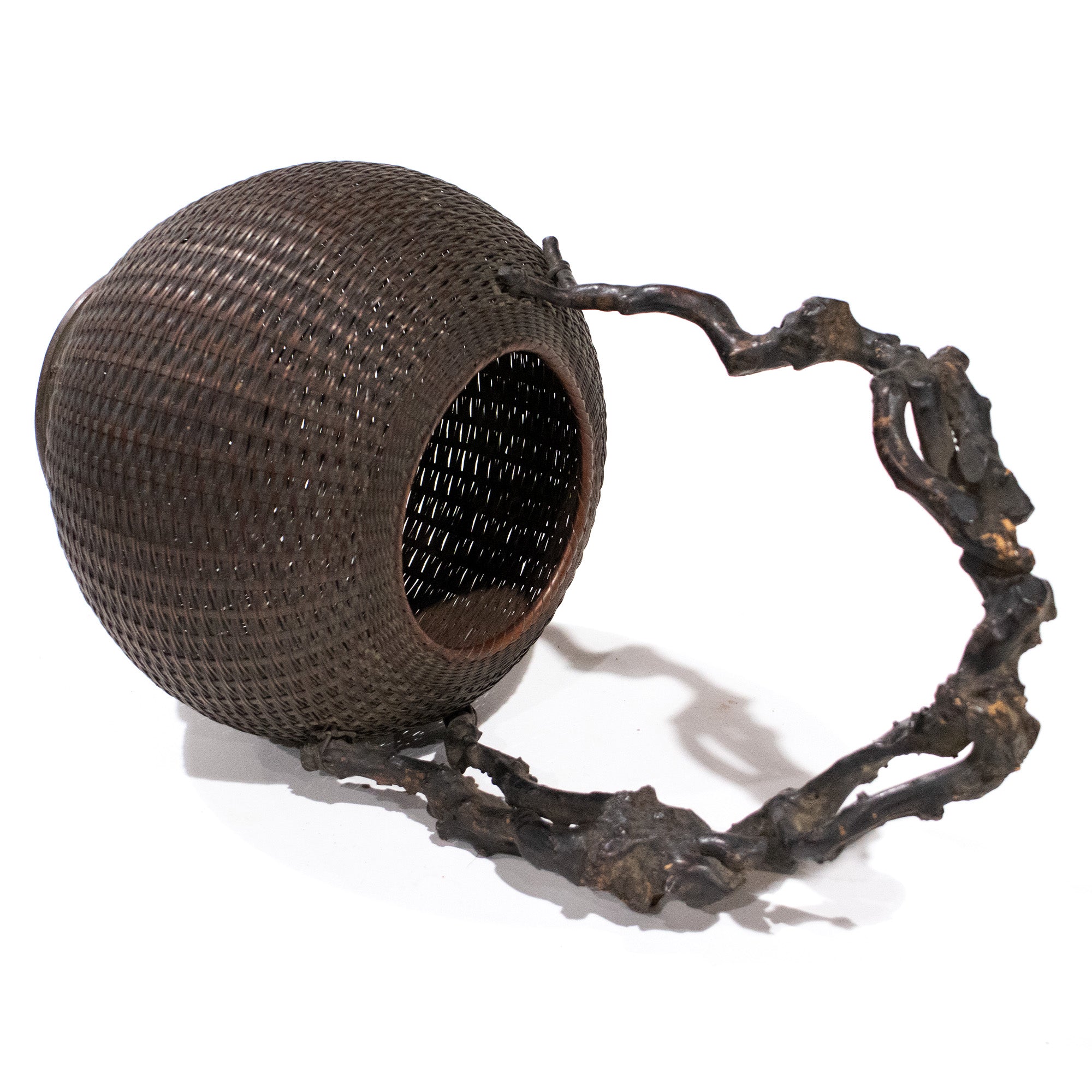 Hanakago | Bamboo Flower Basket with Wisteria Root Handle