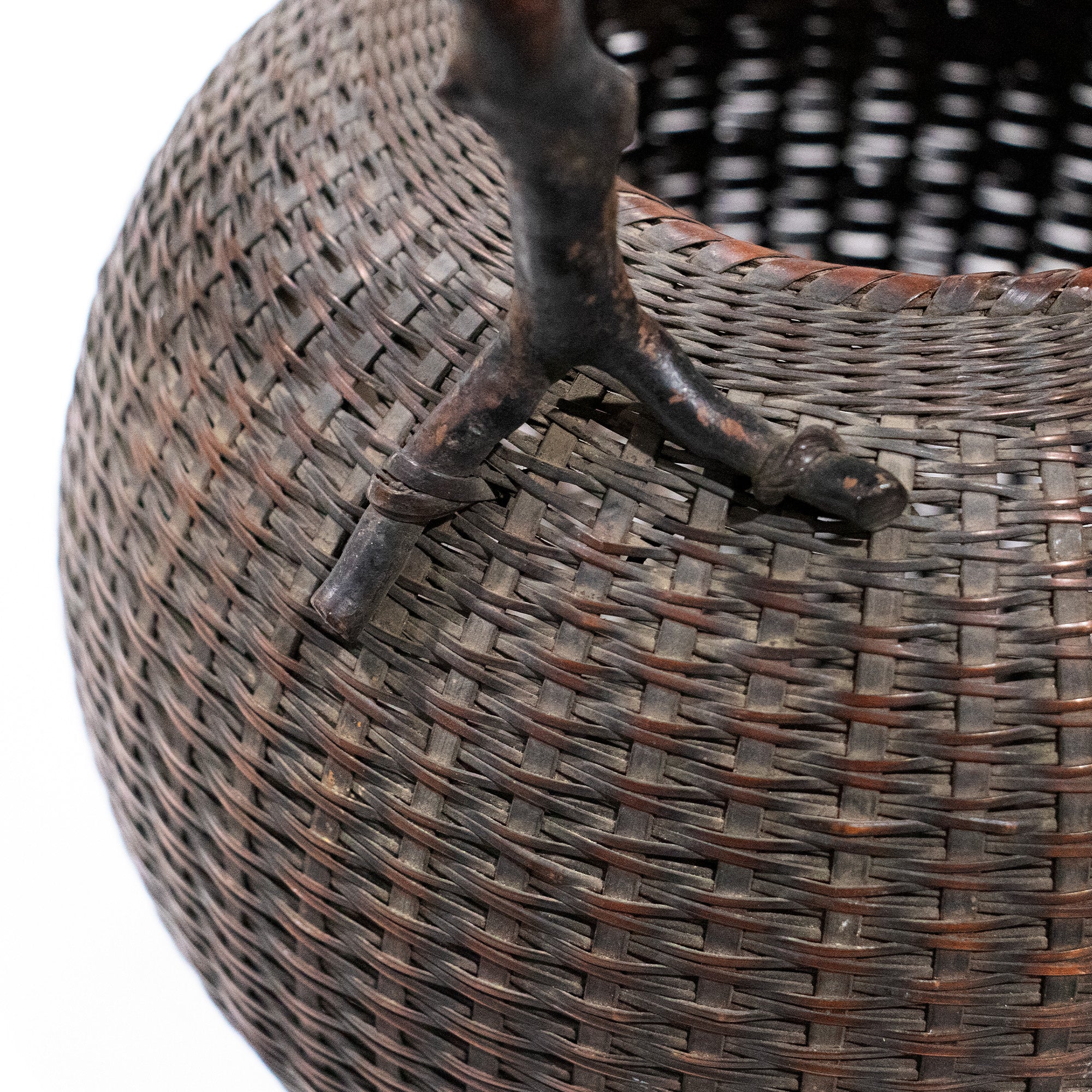 Hanakago | Bamboo Flower Basket with Wisteria Root Handle
