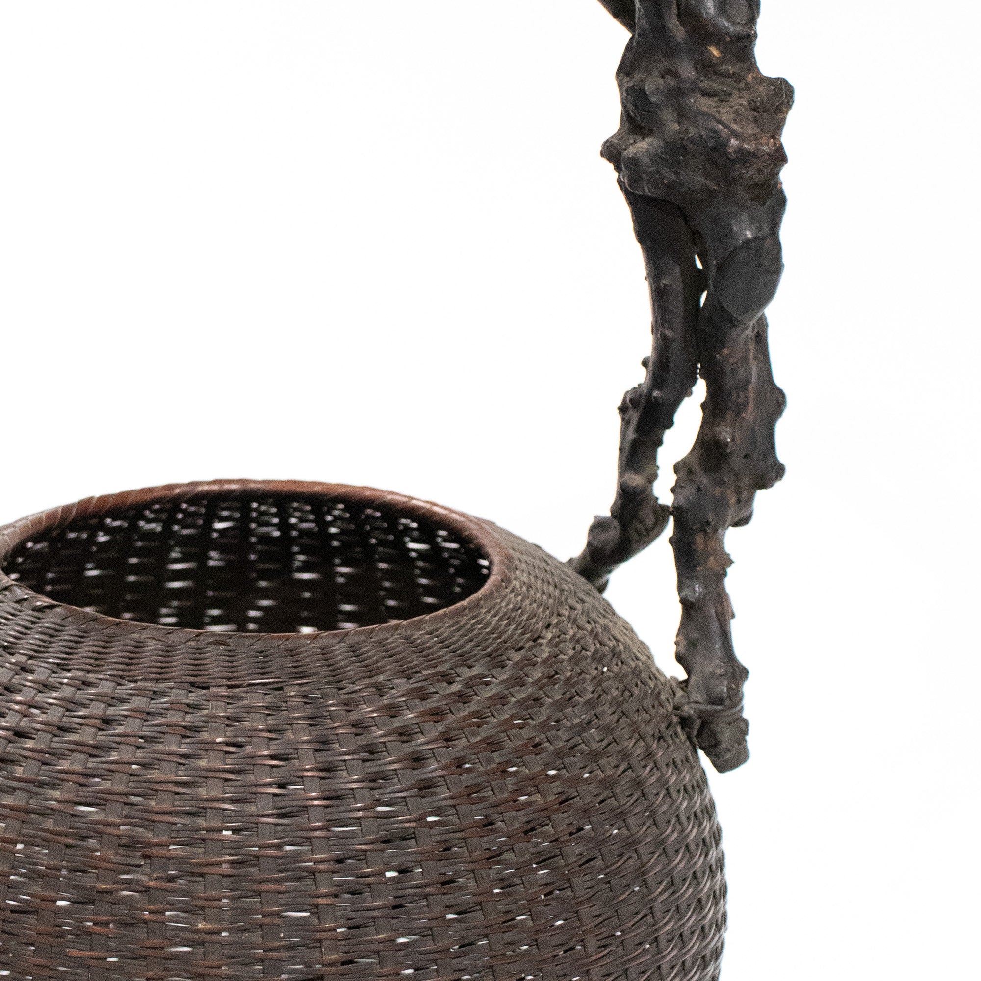 Hanakago | Bamboo Flower Basket with Wisteria Root Handle