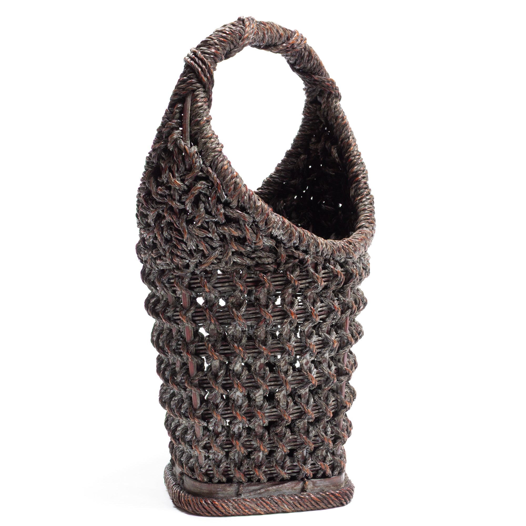 Japanese Ropeweave Hanakago | Bamboo Ikebana Flower Basket