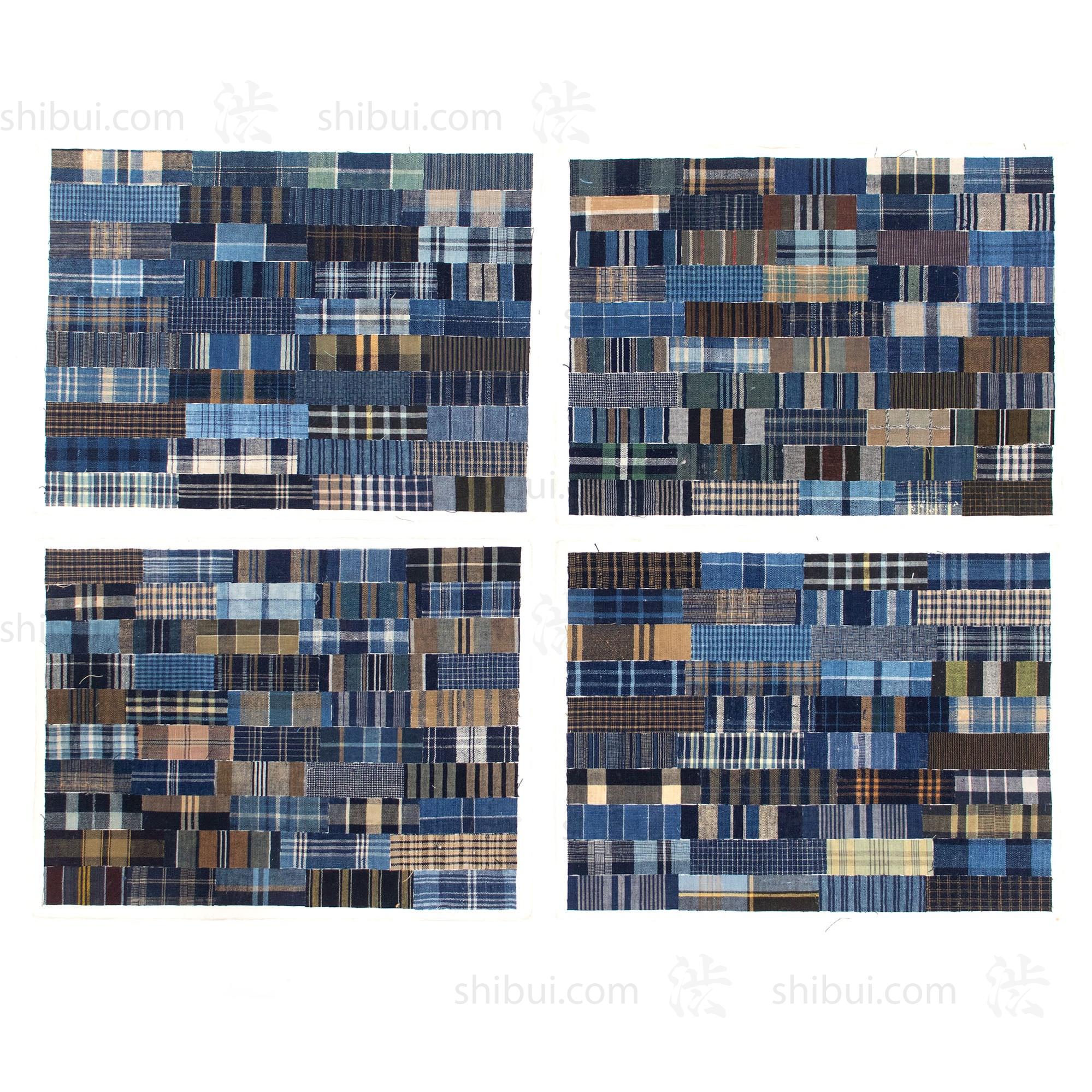 Japanese Indigo Tamba Cloth Sample Sheet - Shimacho