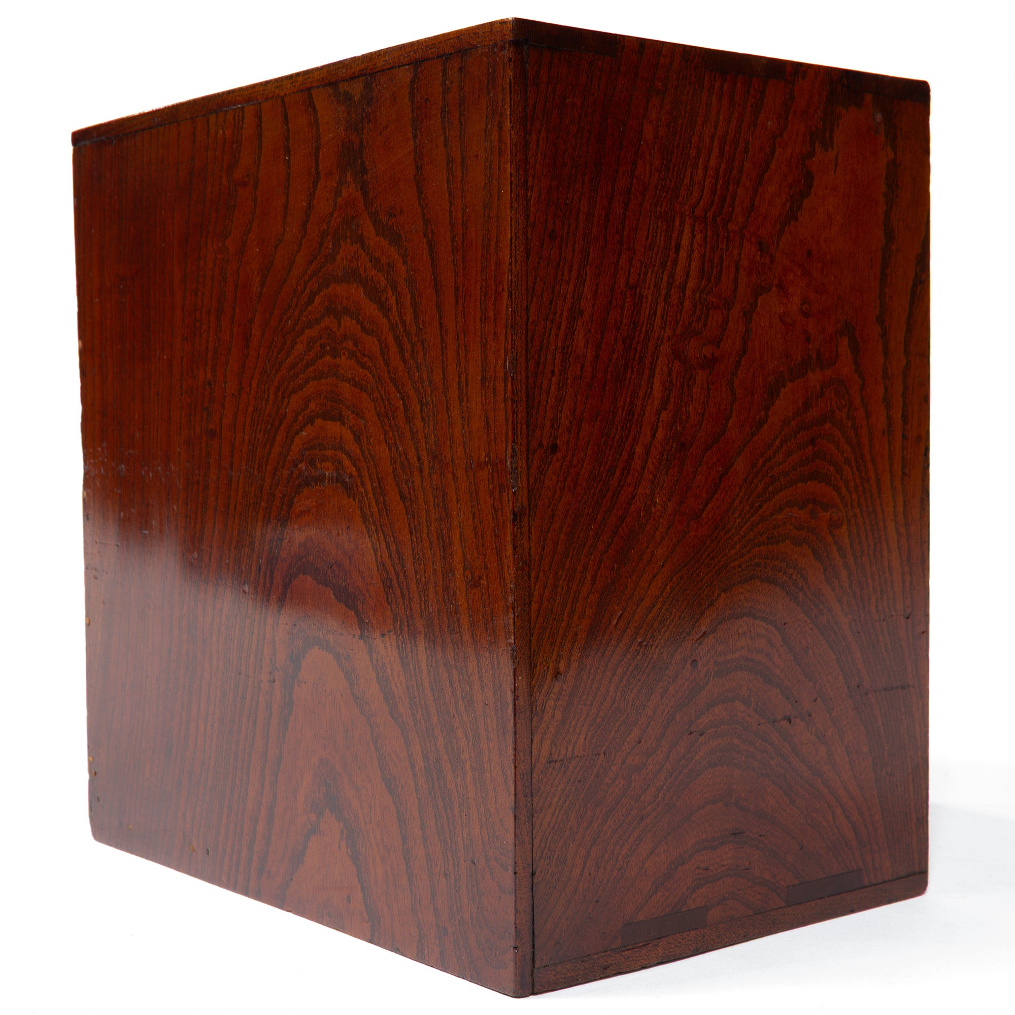 Single Board Sakata Hari Bako Japanese Antique Sewing Box