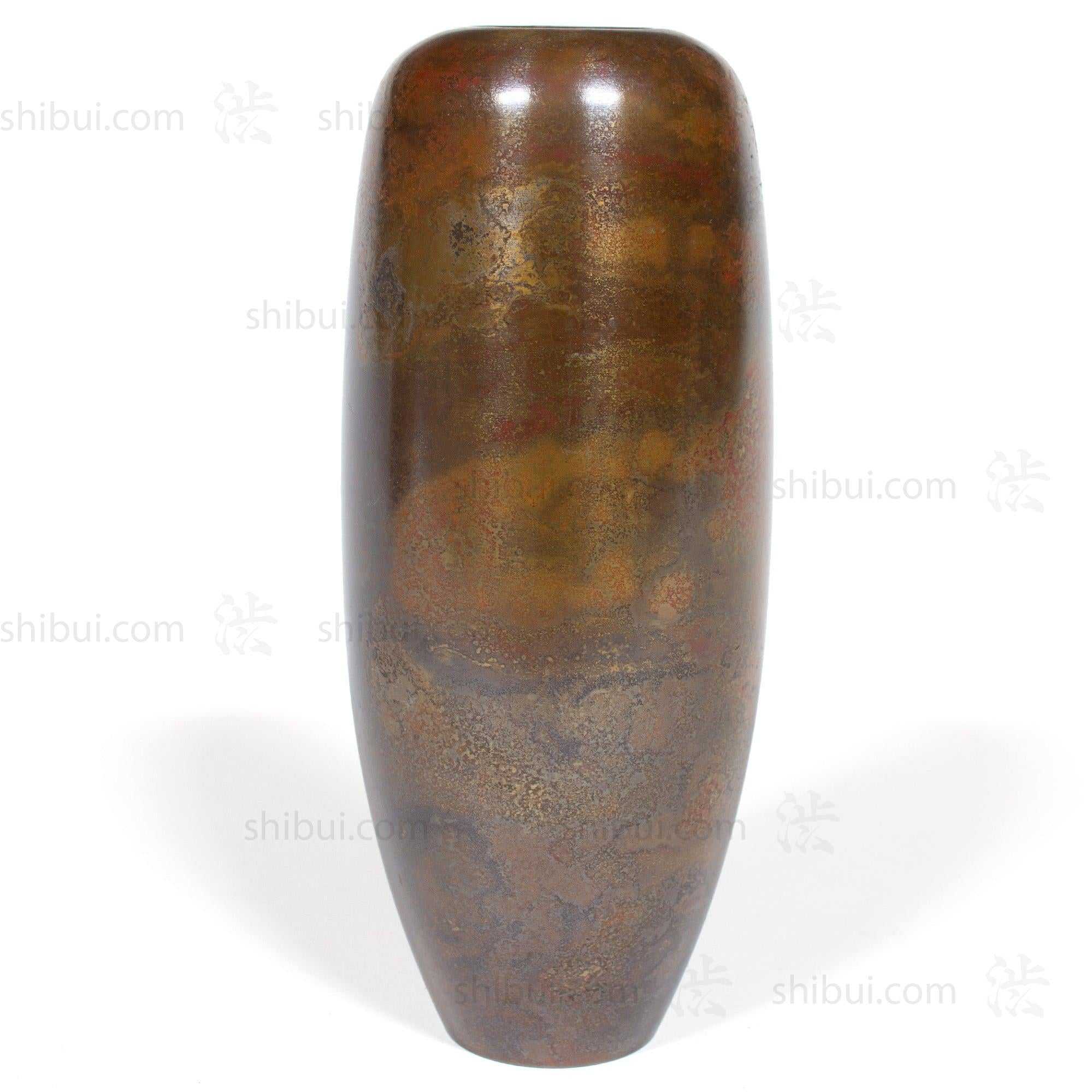 Vintage Bronze Vase with Lovely Golden Patina