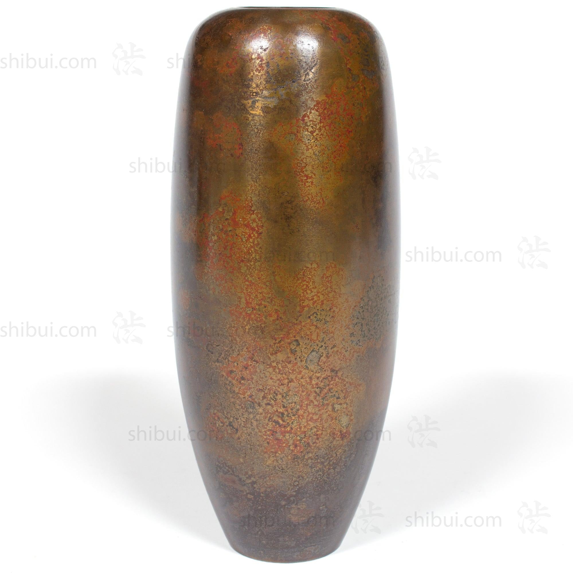 Vintage Bronze Vase with Lovely Golden Patina