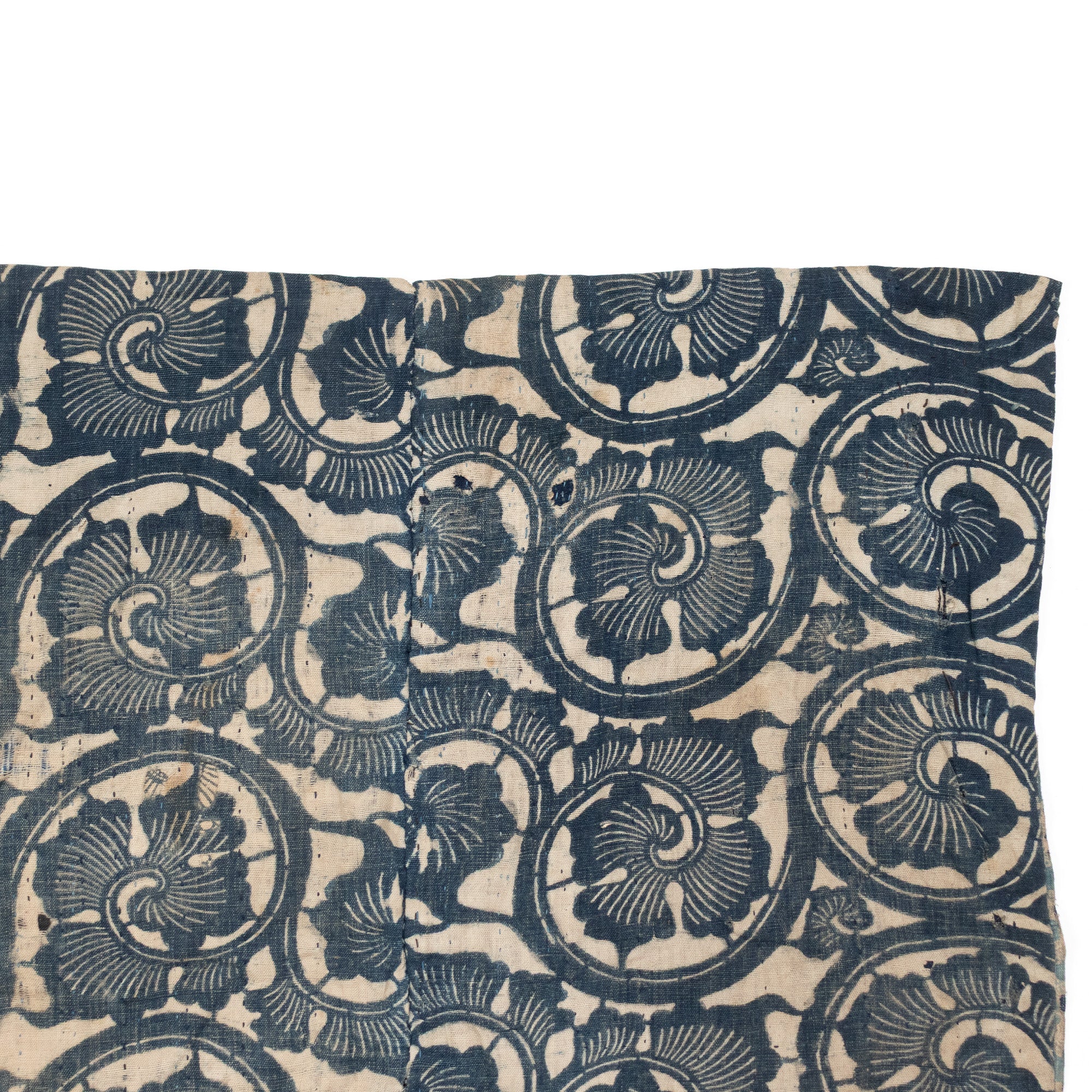 Katazome Boro Multilayer Blanket | Japanese Indigo