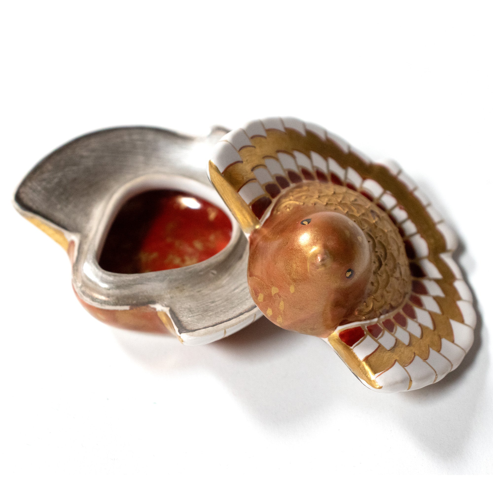 Sparrow Ceramic Kogo | Japanese Incense Storage Container