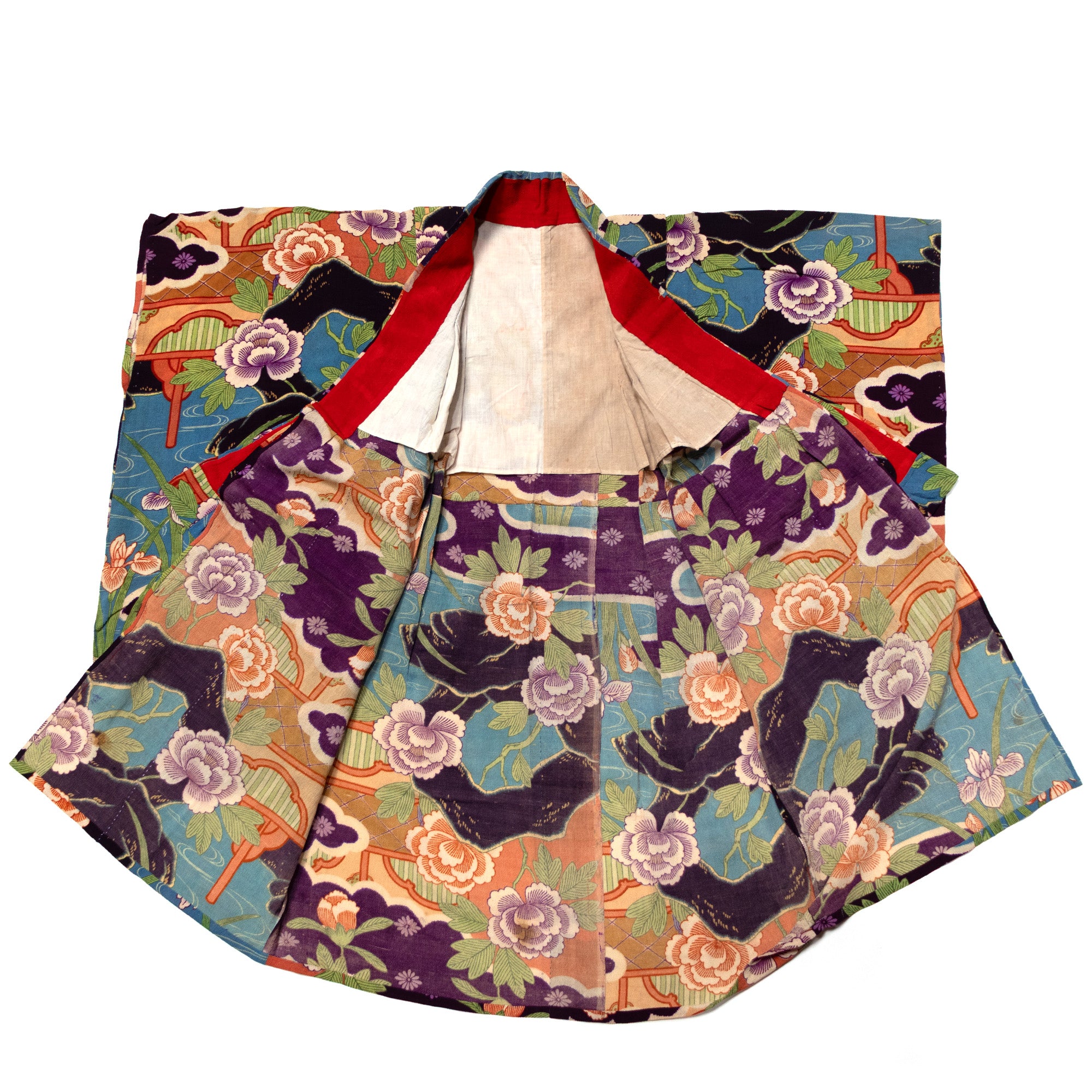 Chirimen Girls Kimono | Taisho Era