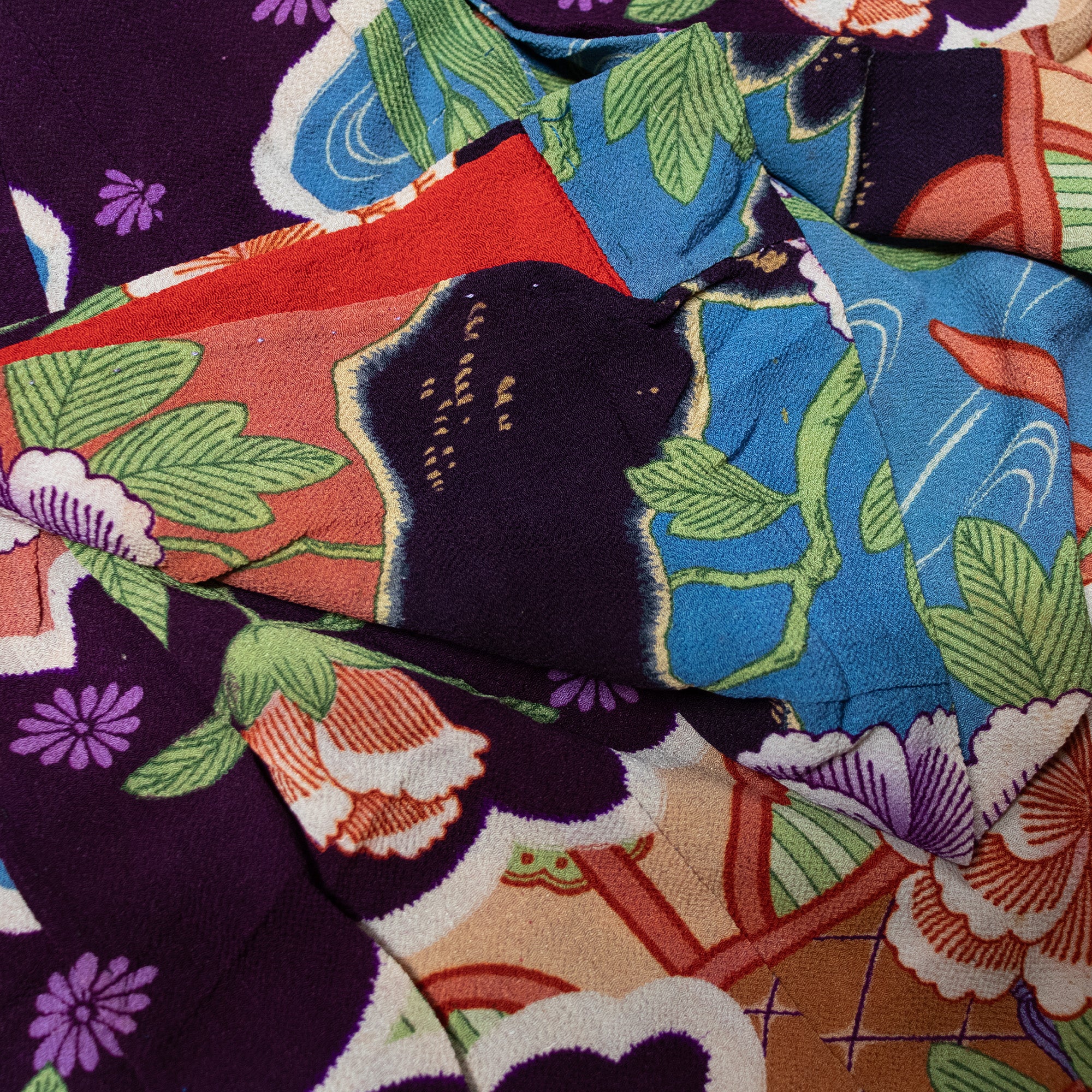 Chirimen Girls Kimono | Taisho Era