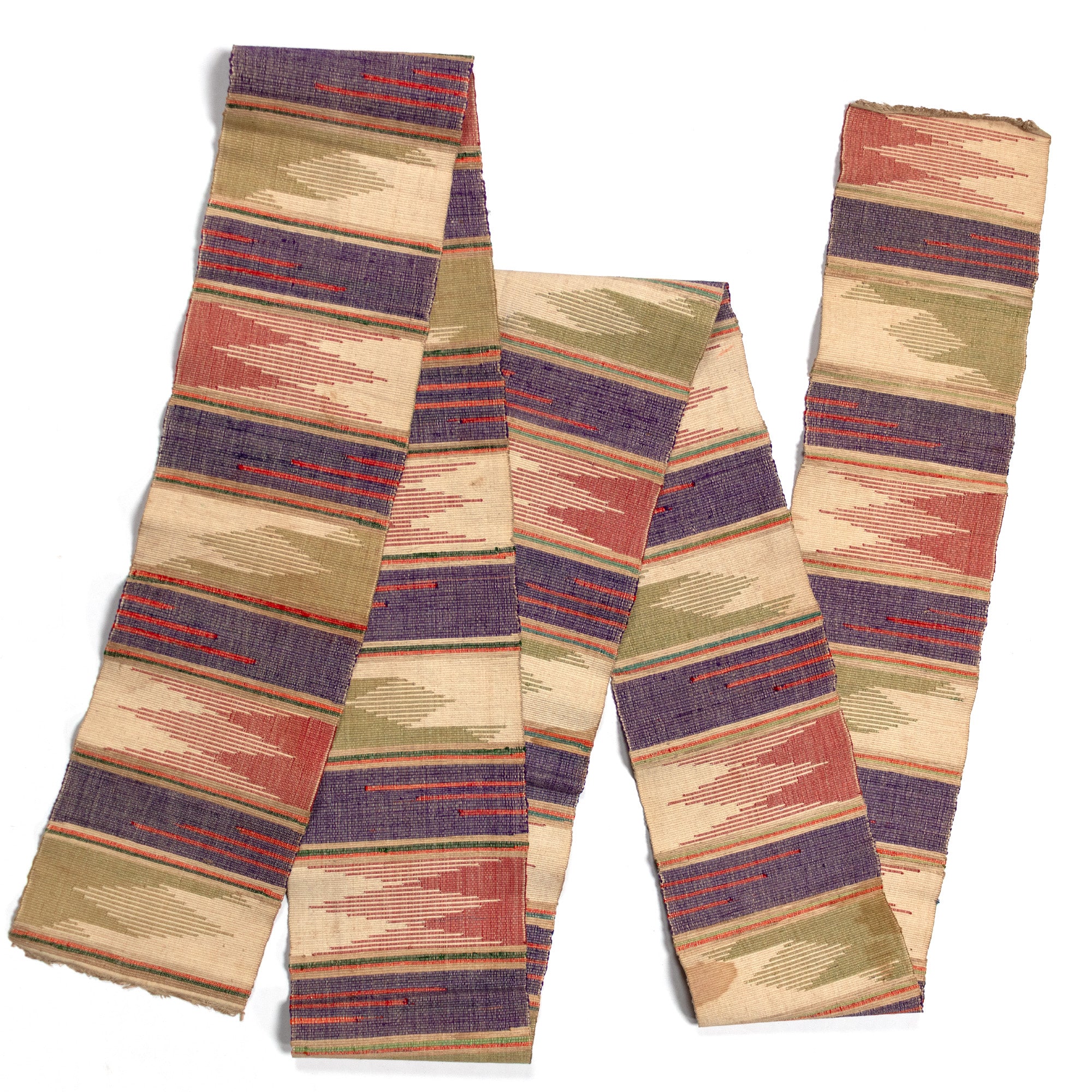 Sakiori Obi | Recycled Silk Upcycled Ragweave Belt