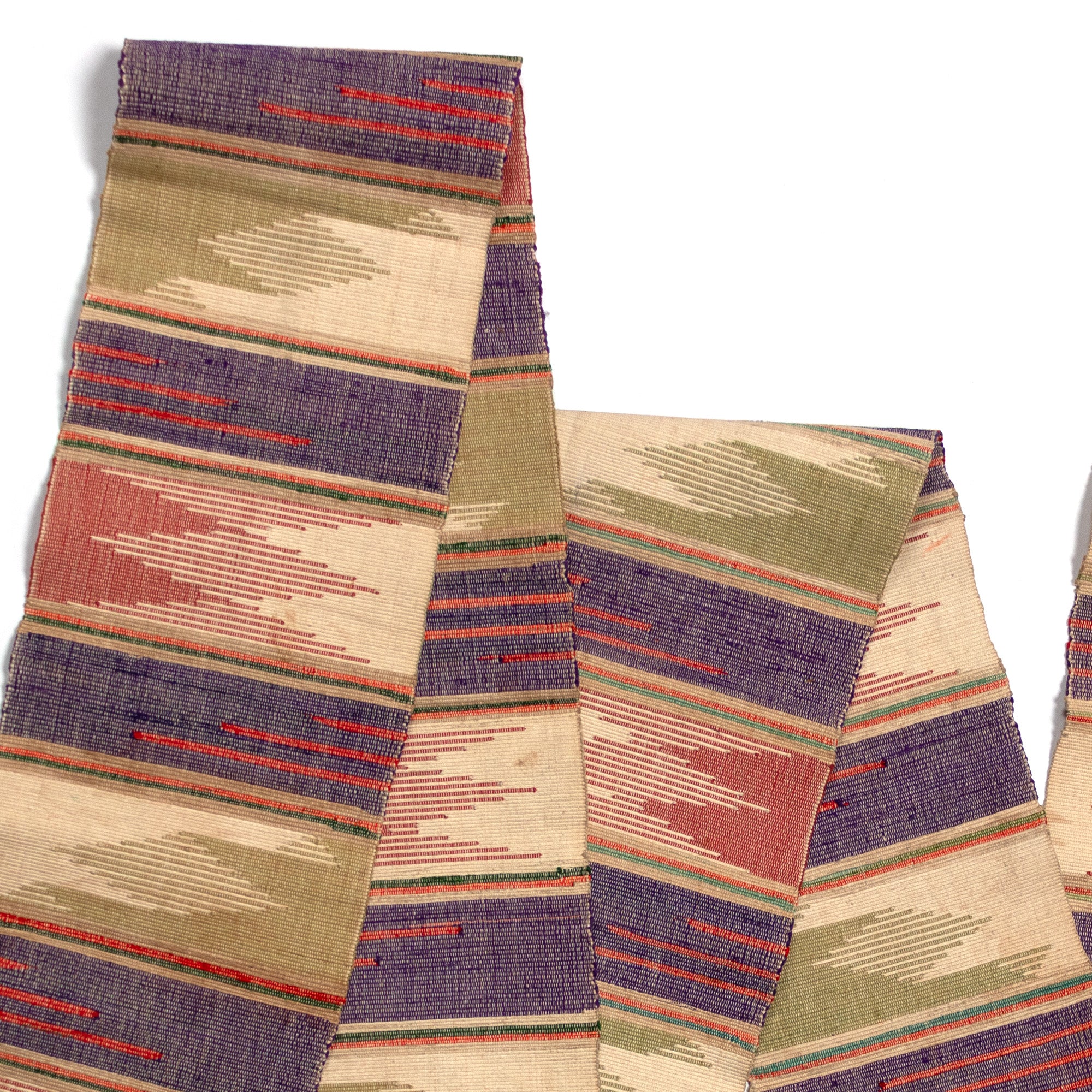 Sakiori Obi | Recycled Silk Upcycled Ragweave Belt