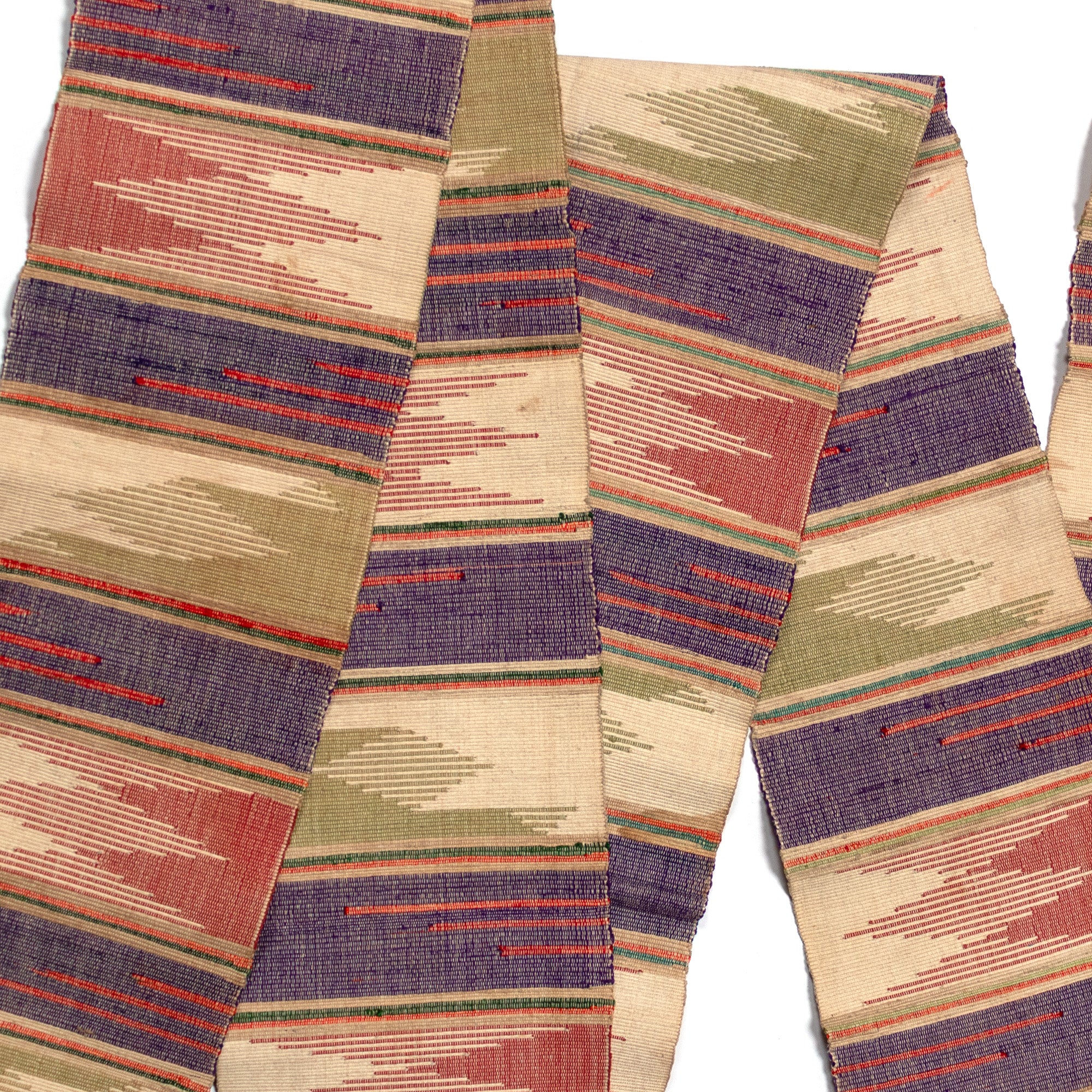 Sakiori Obi | Recycled Silk Upcycled Ragweave Belt