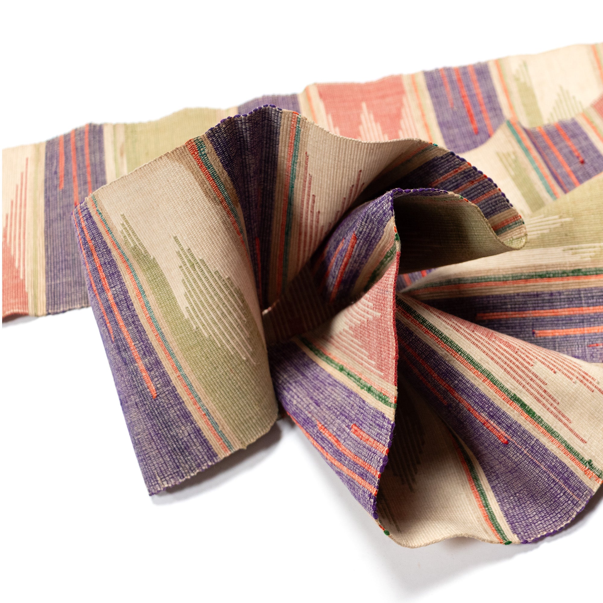 Sakiori Obi | Recycled Silk Upcycled Ragweave Belt