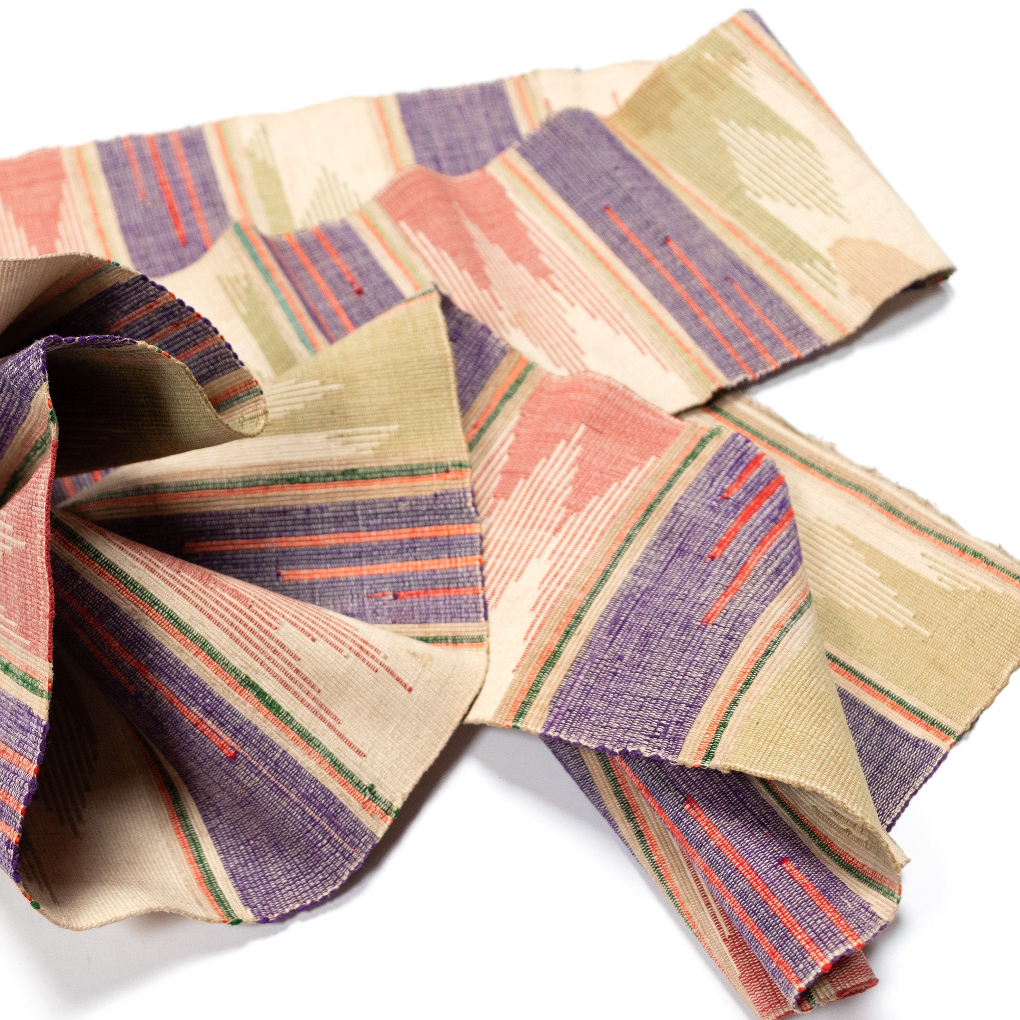 Sakiori Obi | Recycled Silk Upcycled Ragweave Belt