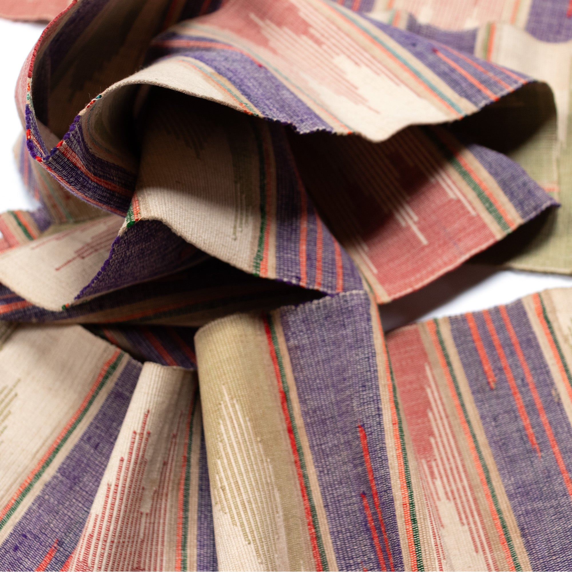 Sakiori Obi | Recycled Silk Upcycled Ragweave Belt