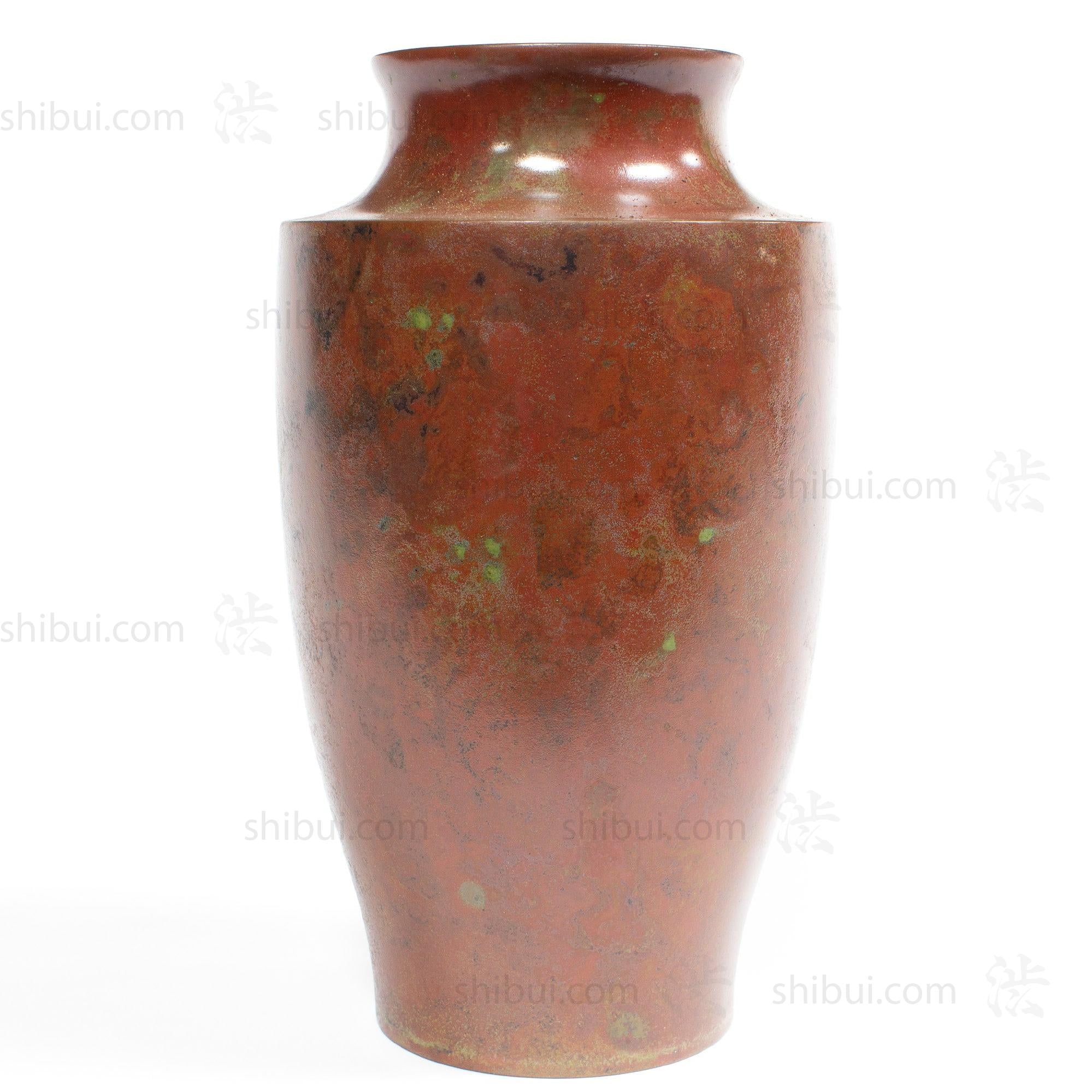 Large Vintage Bronze Vase with Box