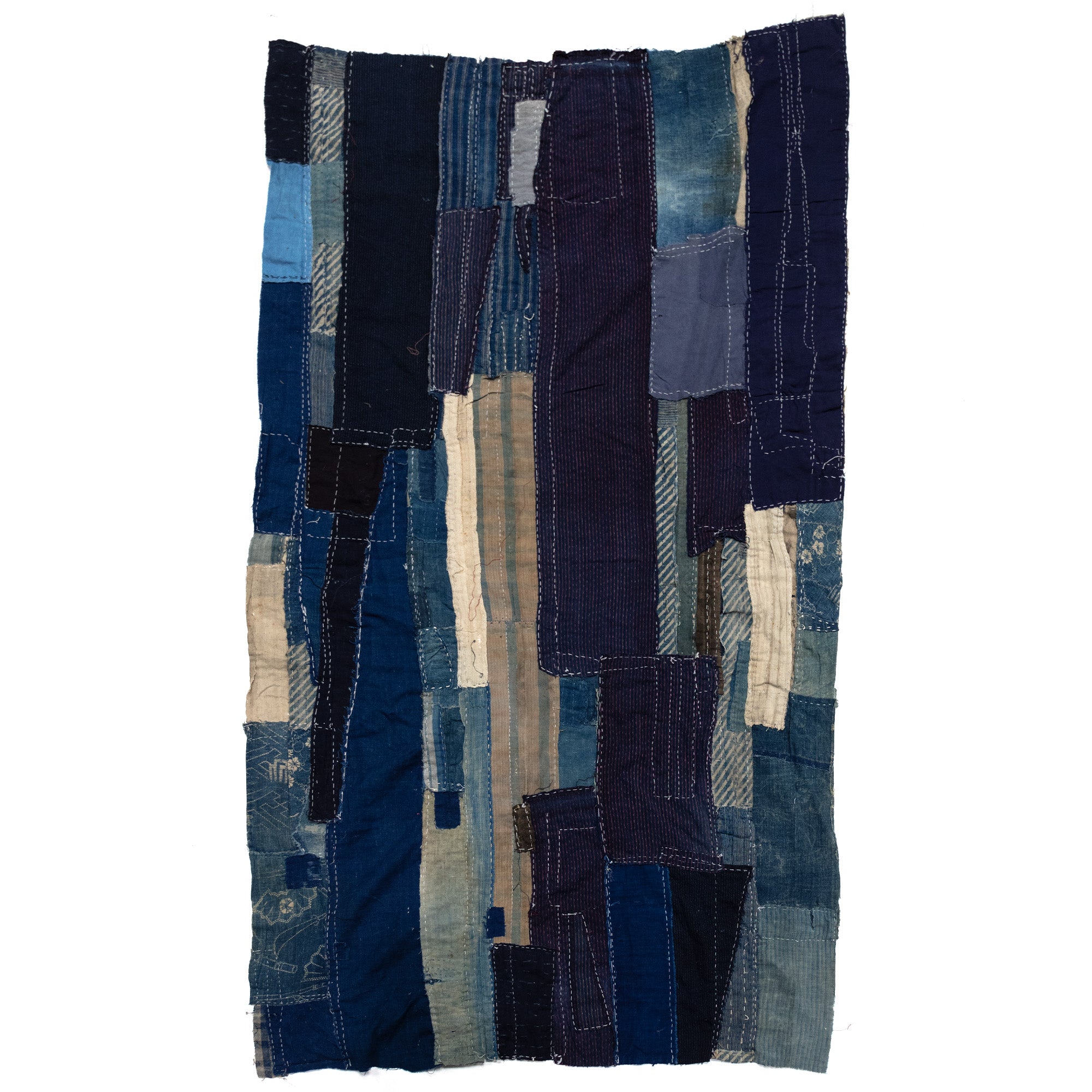 Indigo Boro Sheet | Japanese Patchwork Textile